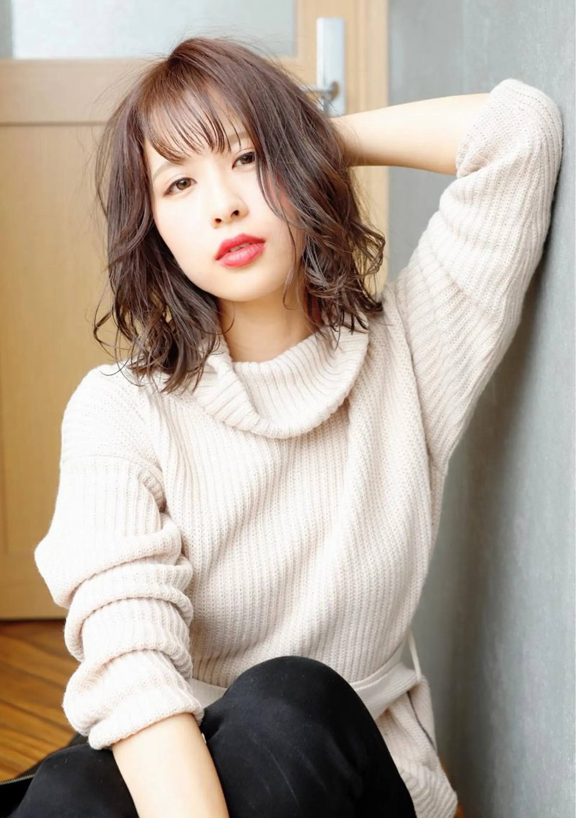 ミディアム カラー 千葉 大聖のヘアスタイル