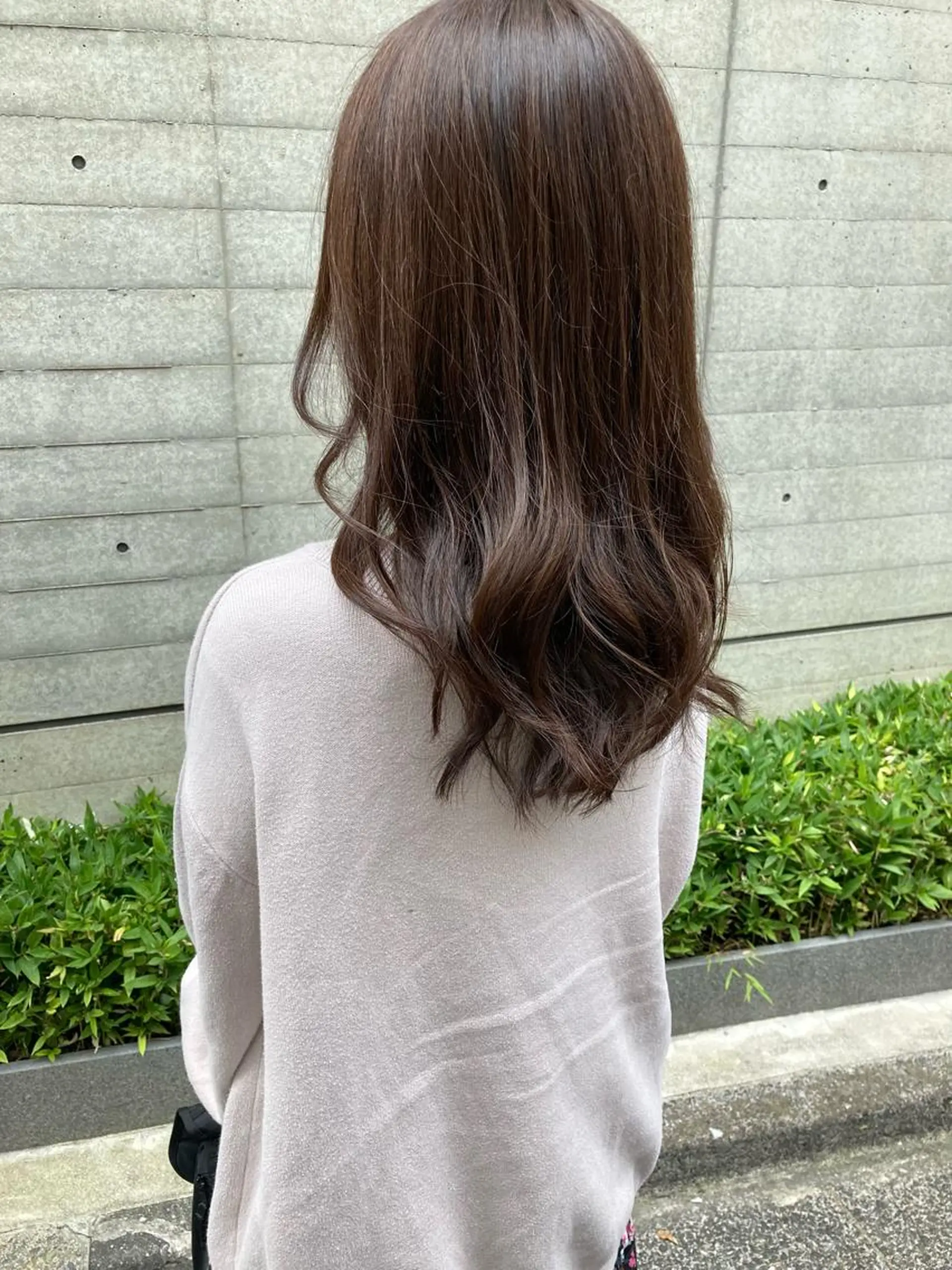 セミロング カット ヘアカラー トリートメント ✨色持ちの良い艶 カラー✨蟹江真世のヘアスタイル