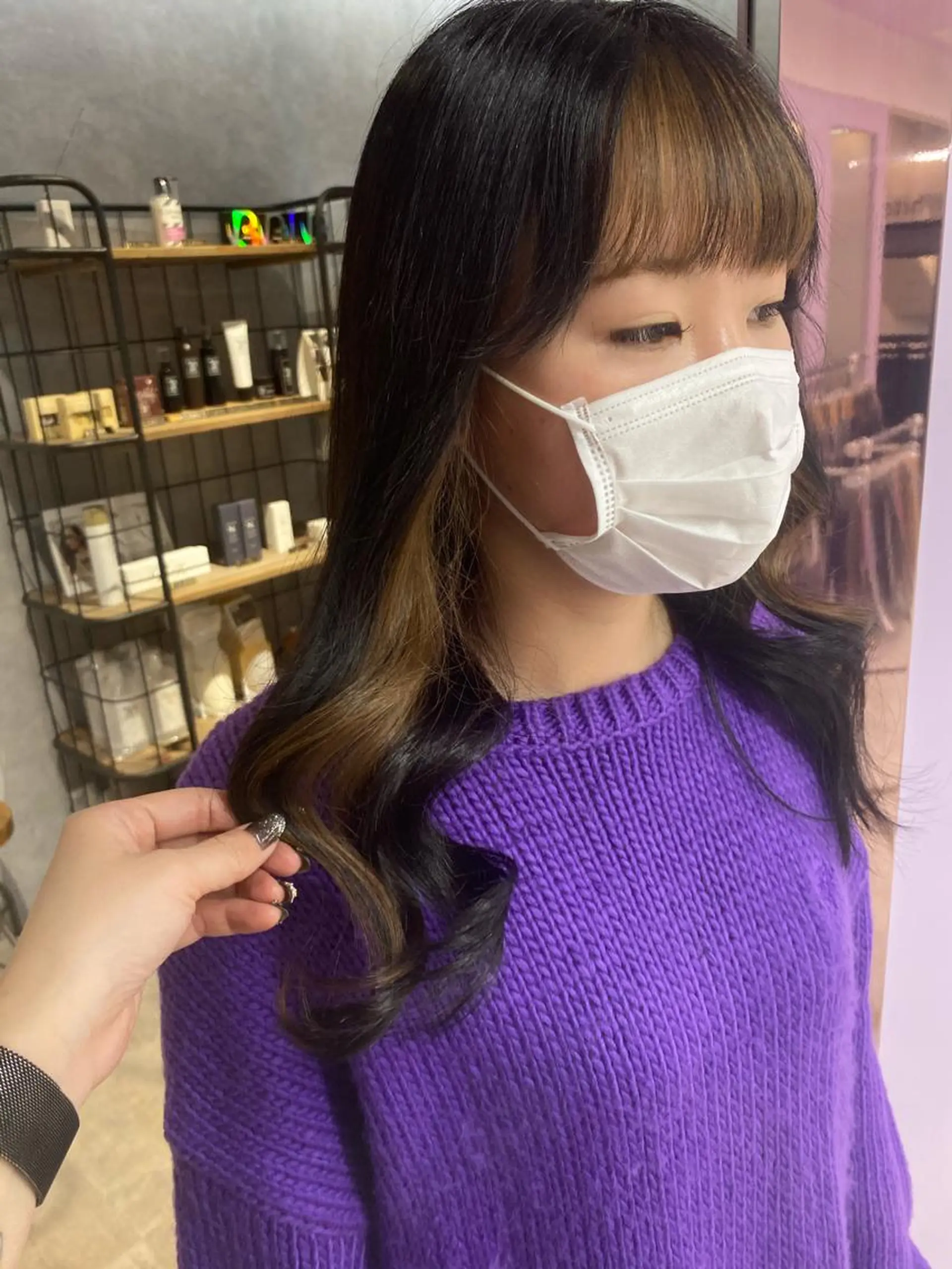 ロング Cielro【 シェイロ 】所属・Cielro/ダブル カラー/西田咲希のヘアスタイル