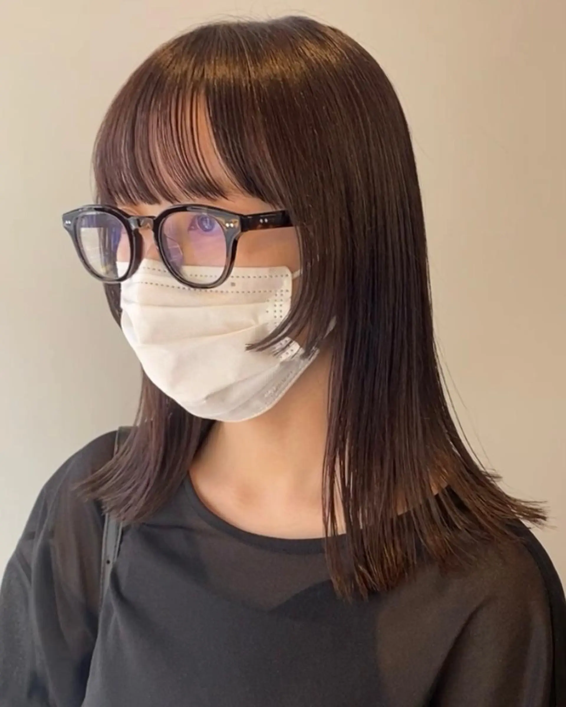 ロング カット F-card所属・shiga mariaのヘアスタイル