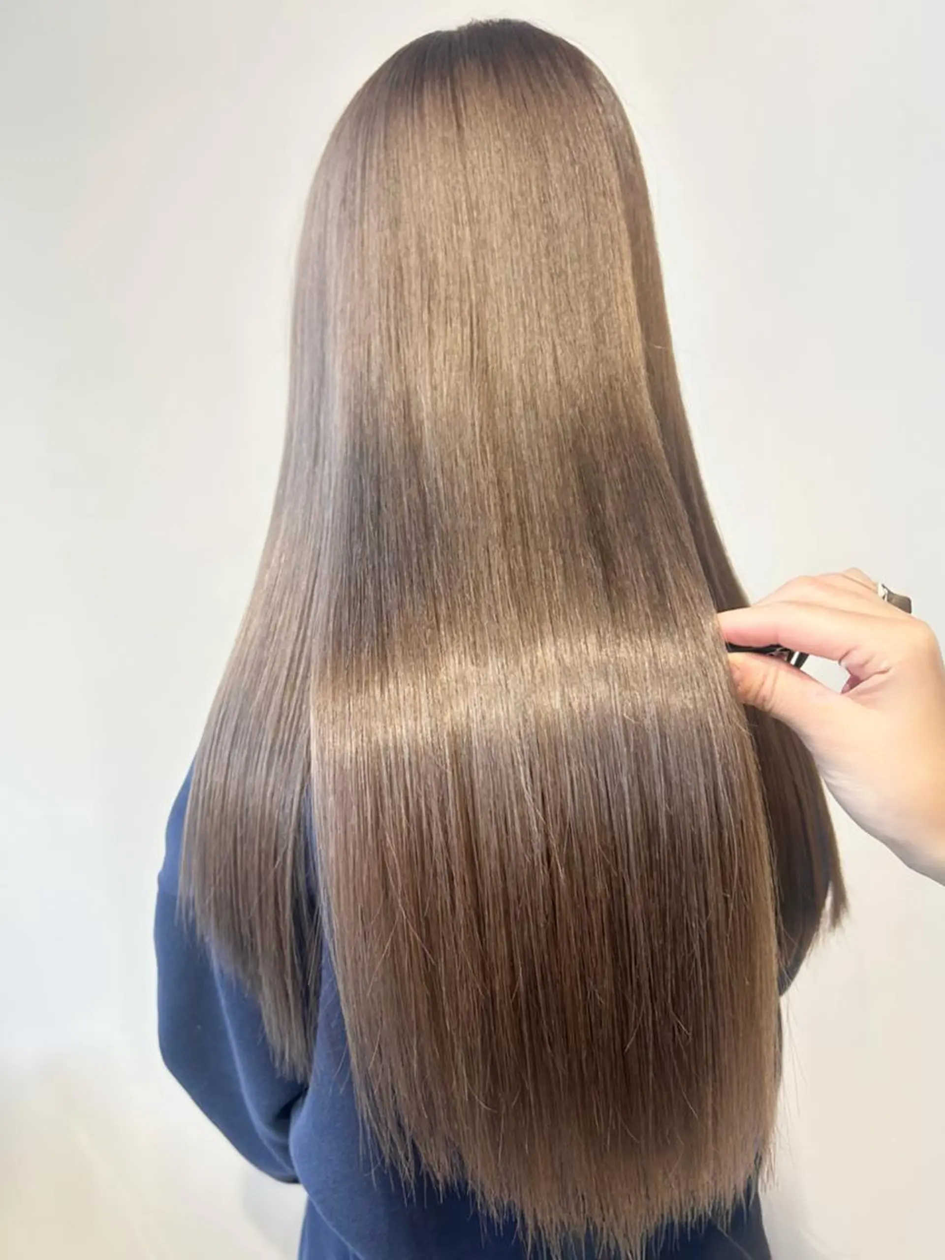 ロング カット 縮毛矯正 トリートメント ブリーチ縮毛矯正/ 髪質改善💎中野紀恵のヘアスタイル