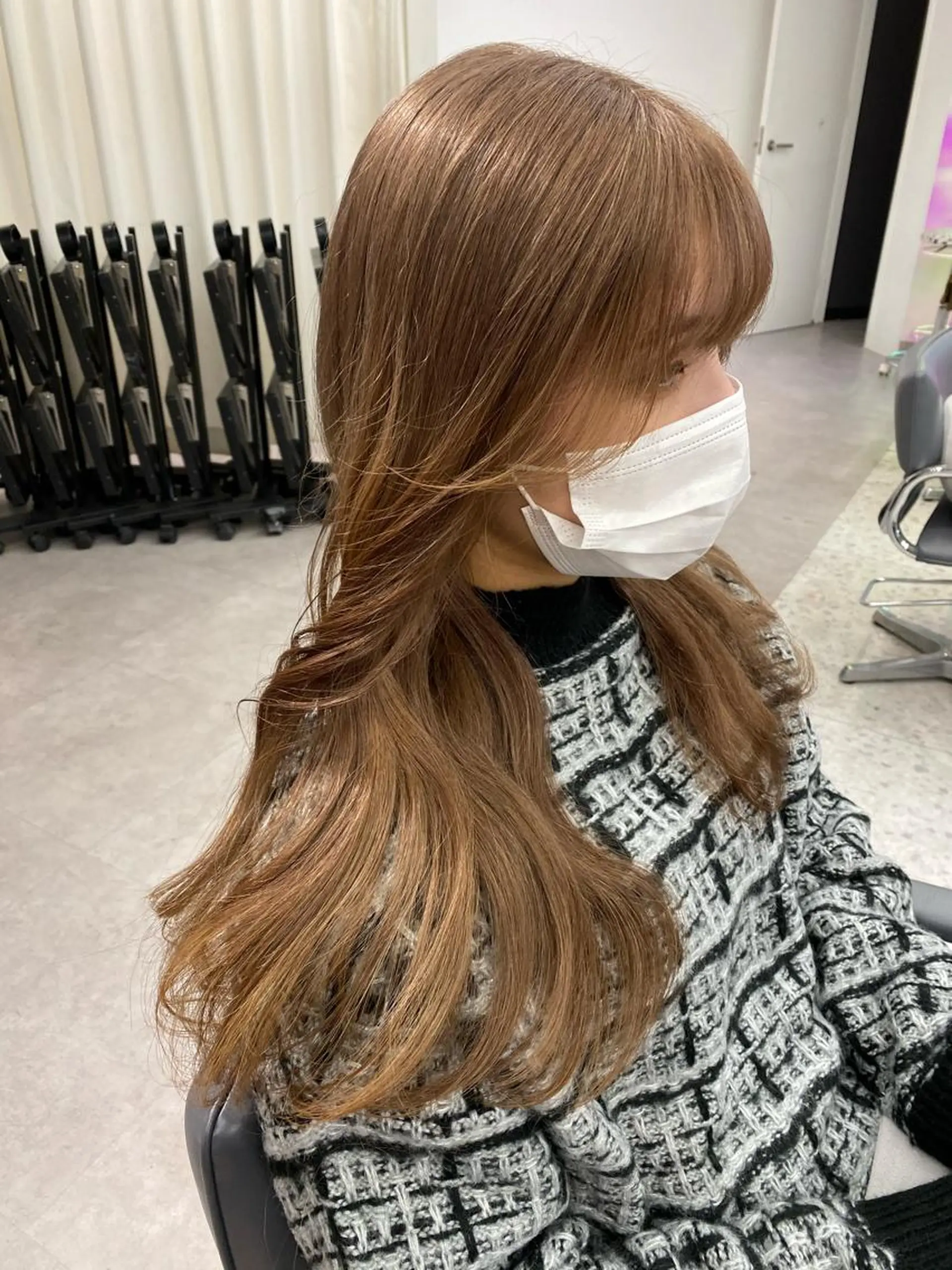 ロング くびれヘア 韓国風ヘア カット ヘアカラー トリートメント 渋谷韓国ヘア🇰🇷 SAYAKA🩶ᩚのヘアスタイル