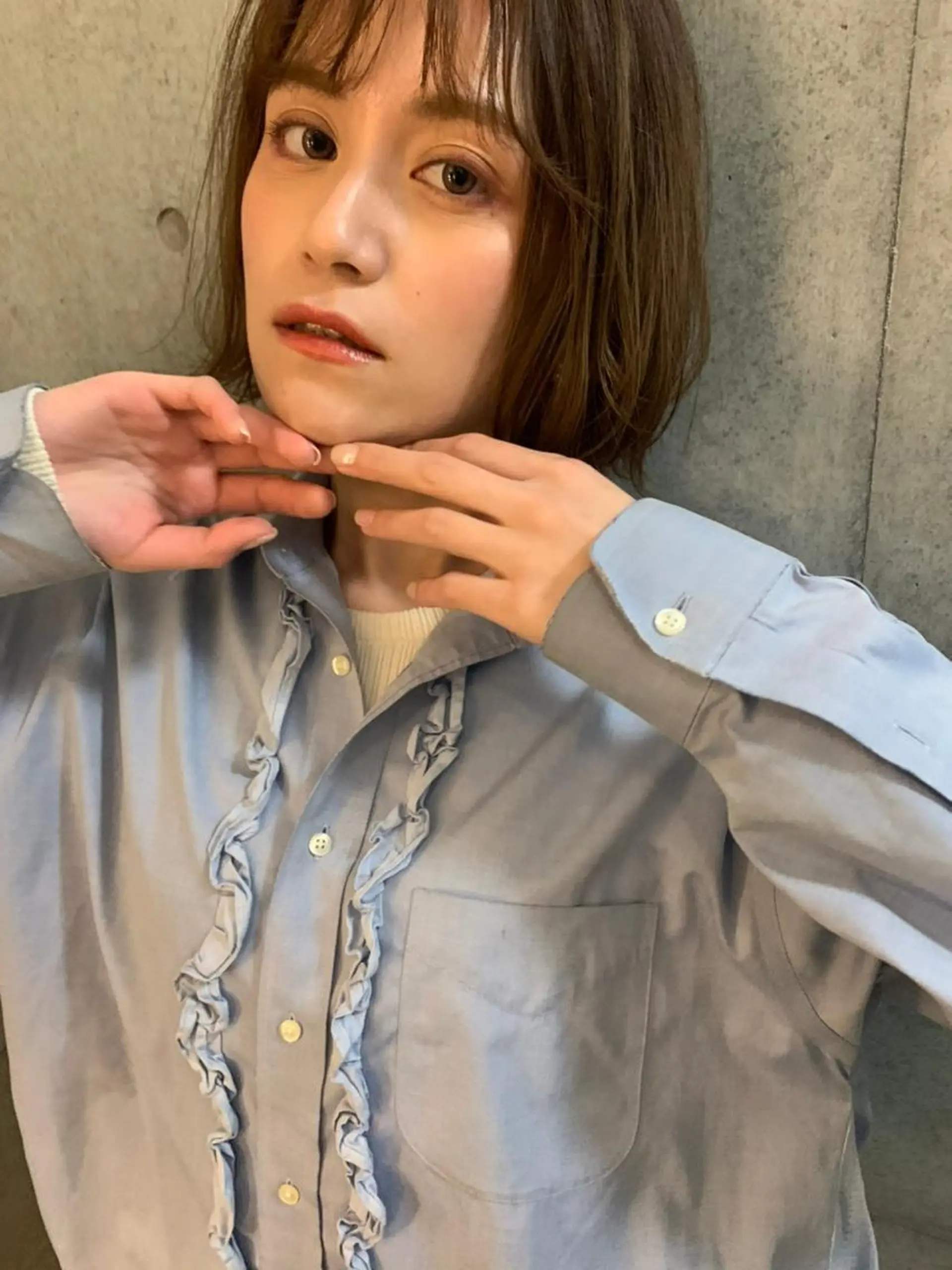 ミディアム パーマ カラー キッズ 子どものヘアアレンジ ミディアムパーマ ダブルカラー グラデーションカラー ハイライトカラー CEINE【セーヌ】 三軒茶屋のヘアスタイル