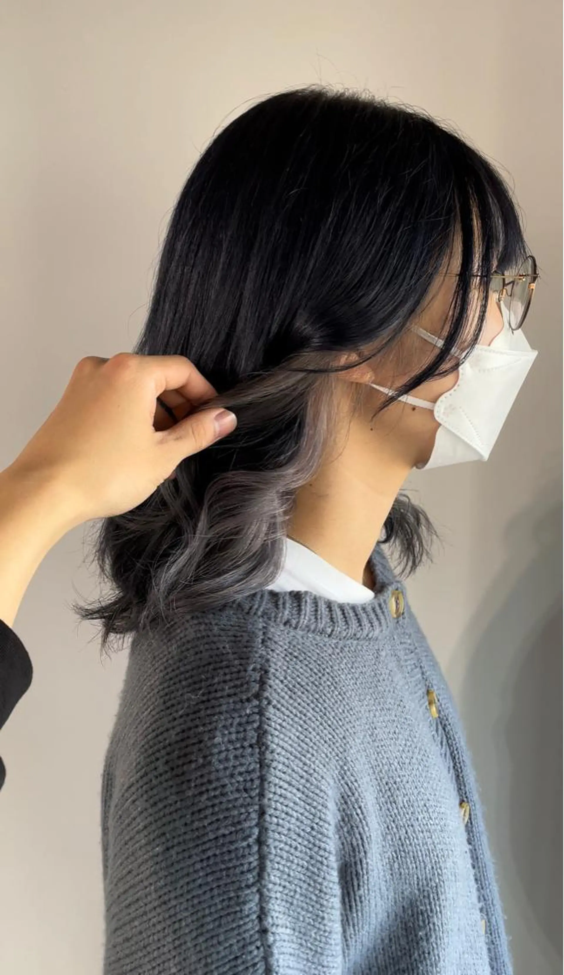 カラー La fith hair ray 札幌店所属・顔まわり/W カラー/リョウのヘアスタイル