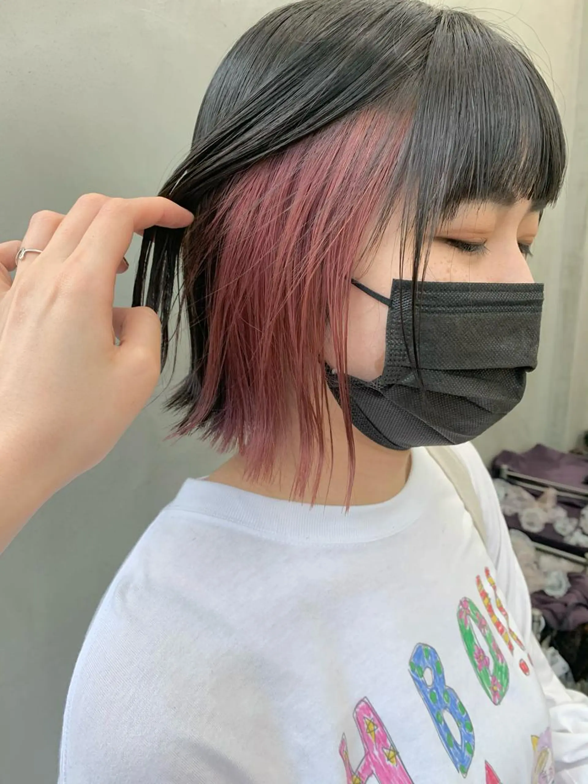 ミディアム カラー ブームボックス所属・🐝ハイトーンカラー hachi🐝のヘアスタイル