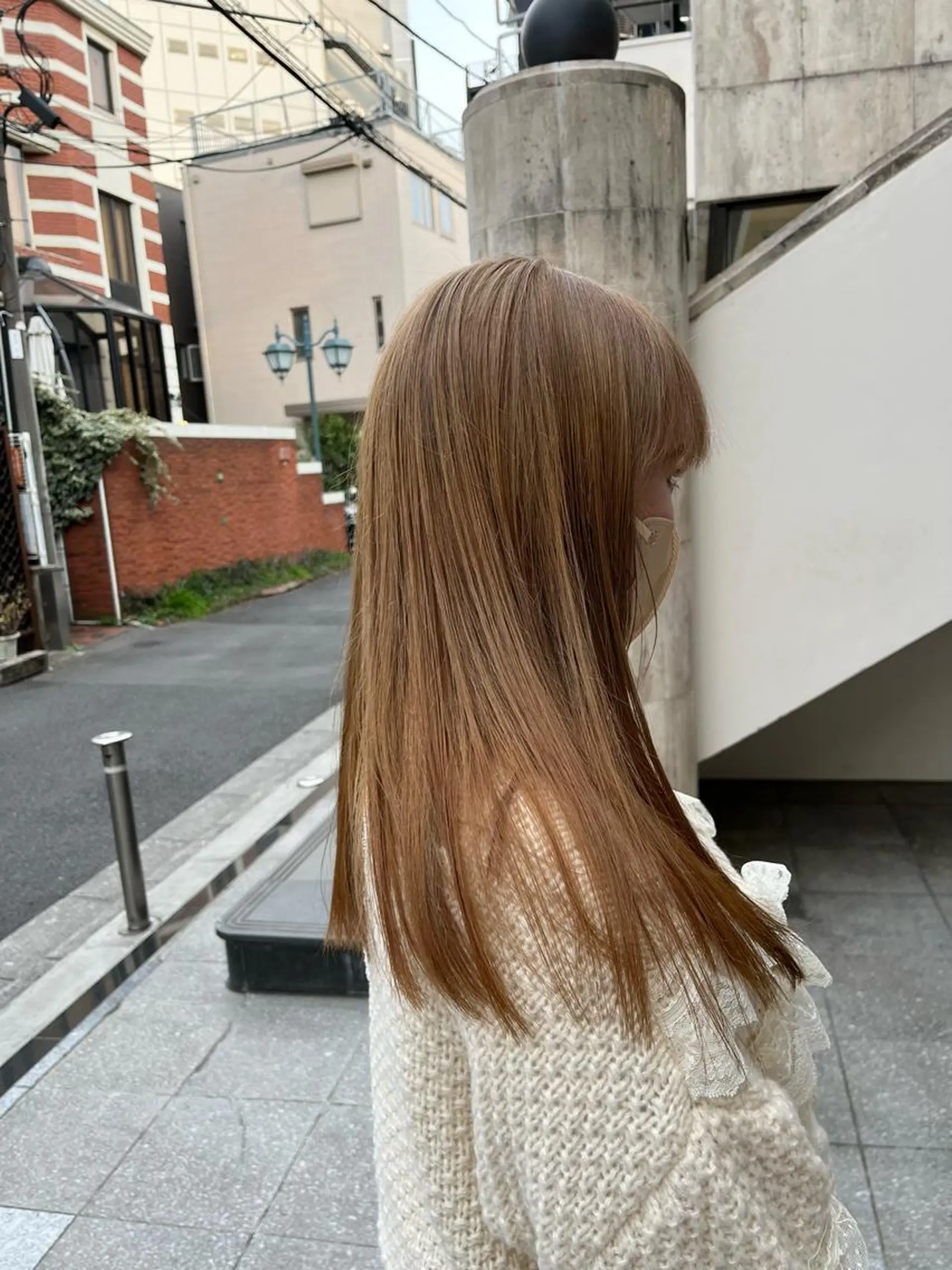 ロング カラー ベージュカラー ブリーチ カット ヘアカラー トリートメント DX所属・✨メンズスタイル✨ Daiのヘアスタイル