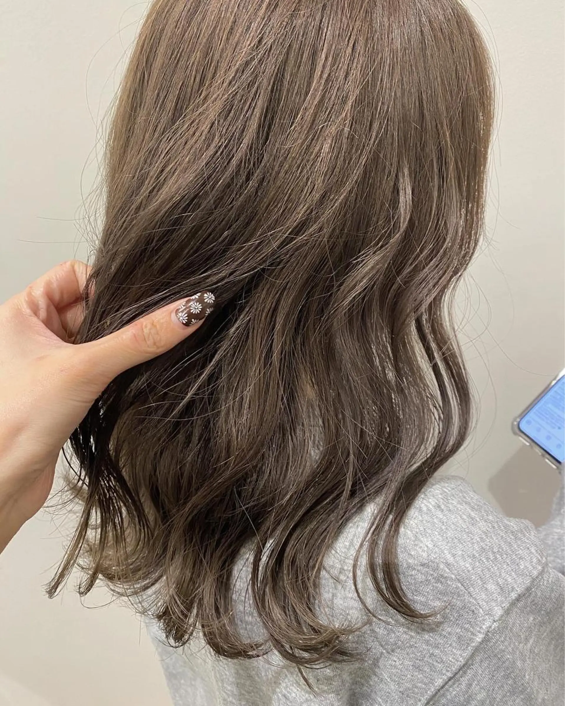 ミディアム カラー ヘアアレンジ 石田 優菜のヘアスタイル