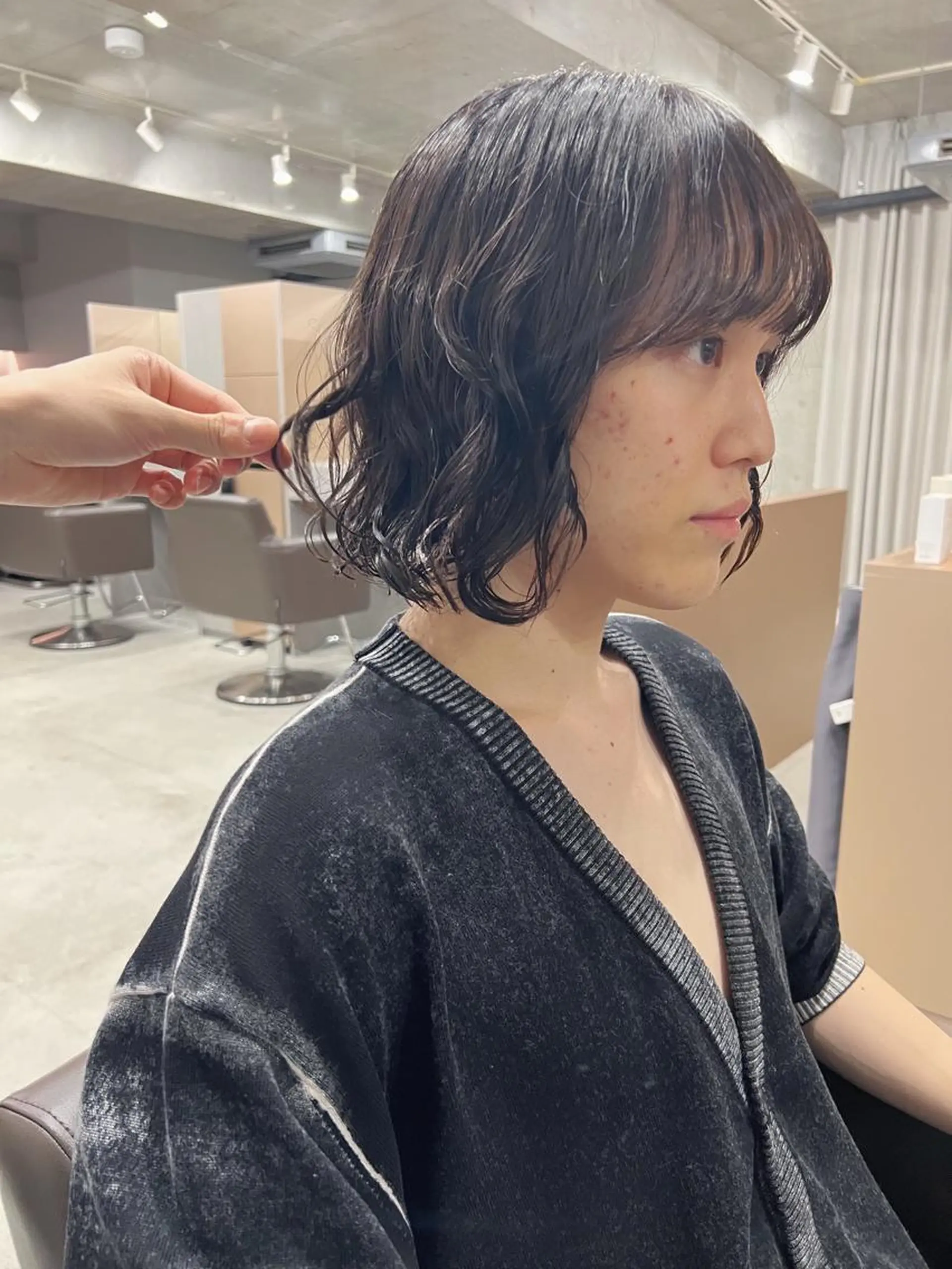 パーマ ボブパーマコテ巻き風 パーマNo1深江秀平のヘアスタイル