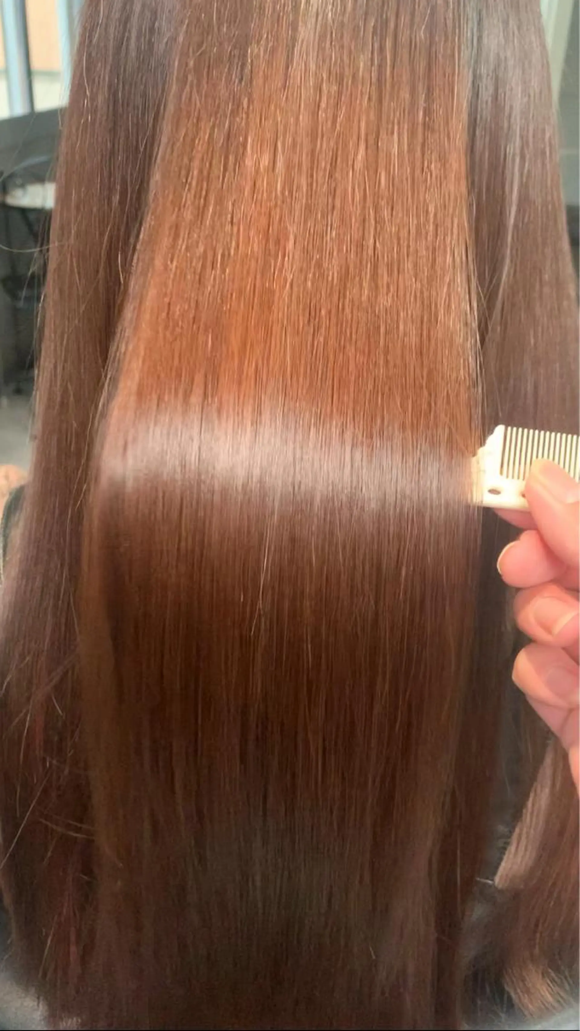 ロング 縮毛矯正 髪質改善☺︎縮毛矯正 ふじい まりんのヘアスタイル