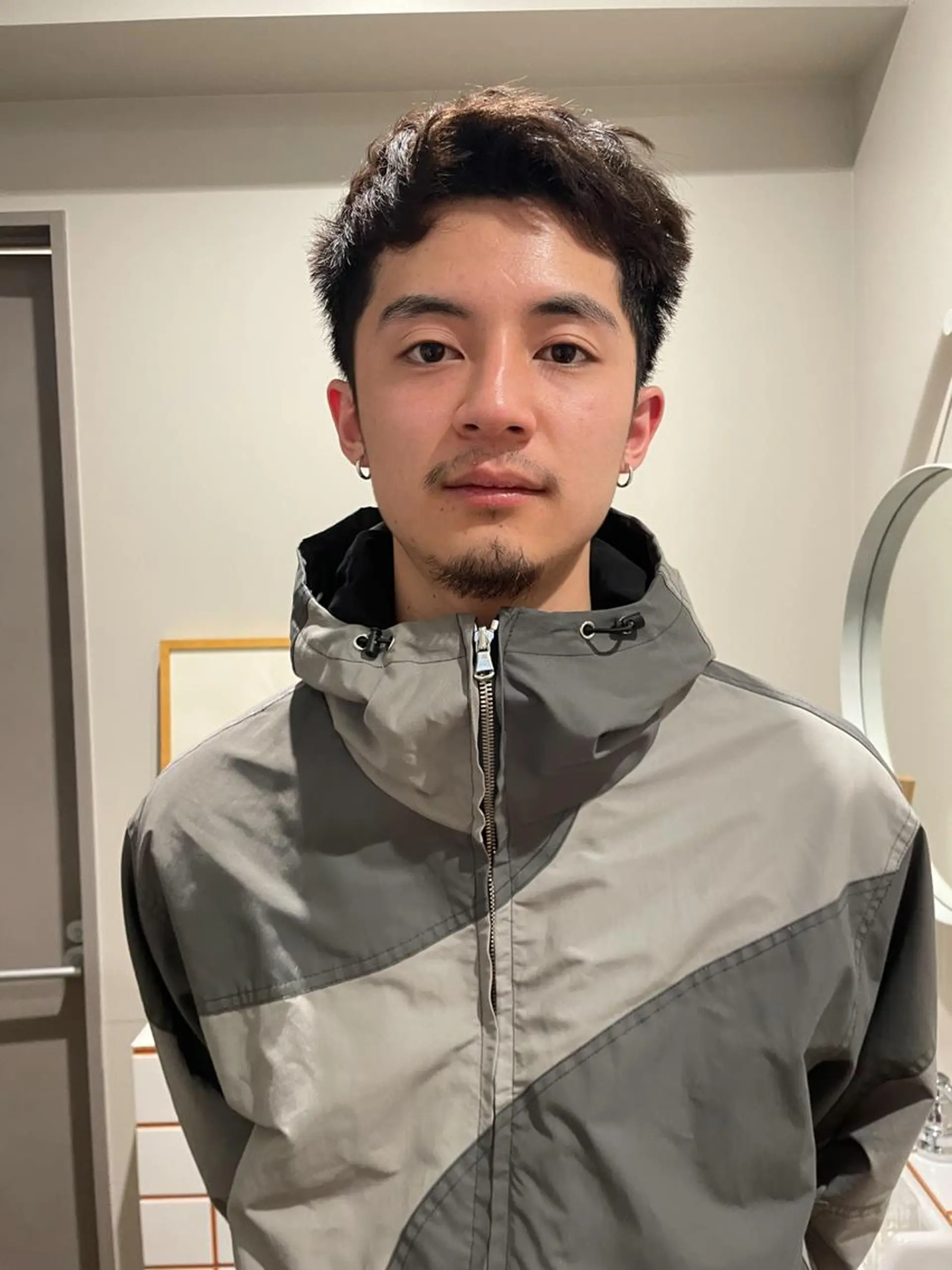 ショート メンズ カラー パーマ ショートボブ メンズブリーチ メンズハイライト メンズインナーカラー メンズ韓国風 KOUSUKE /レイヤーカットのヘアスタイル