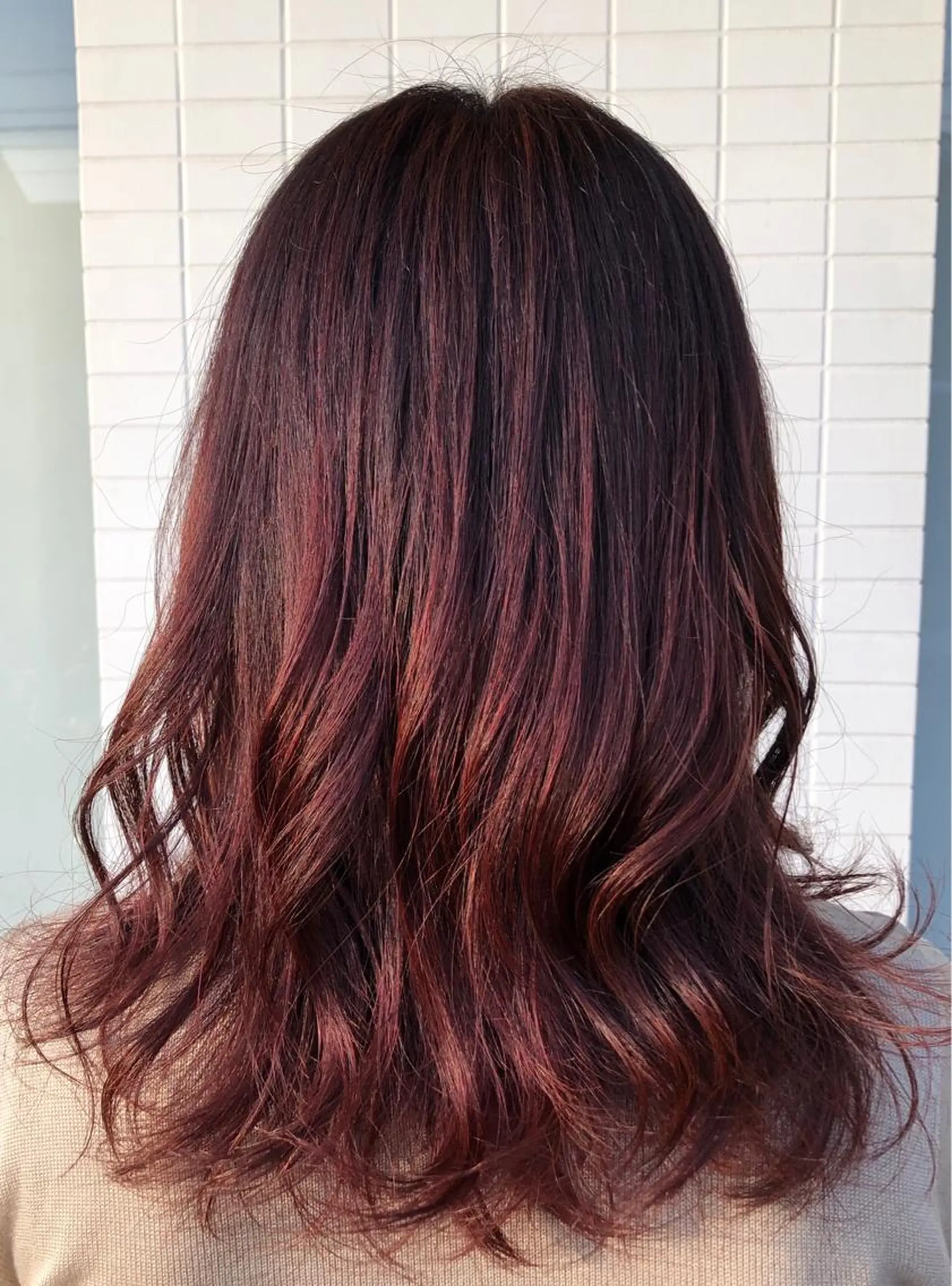 セミロング カット ヘアカラー トリートメント uti所属・菊池 幹のヘアスタイル