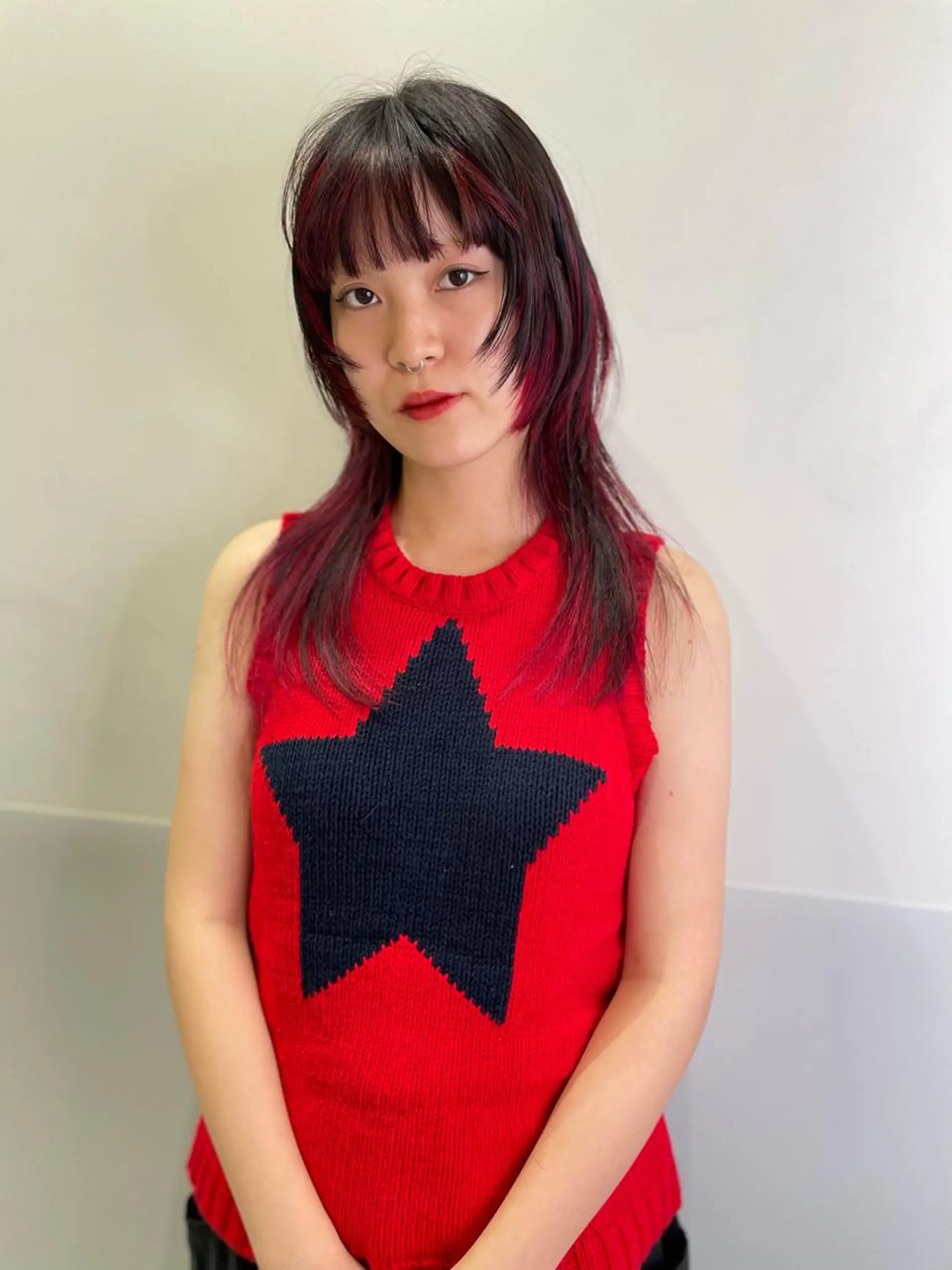 ミディアム カラー カット ヘアカラー トリートメント SALOWIN所属・ブリーチ✨ ボブ✨レイヤーのヘアスタイル