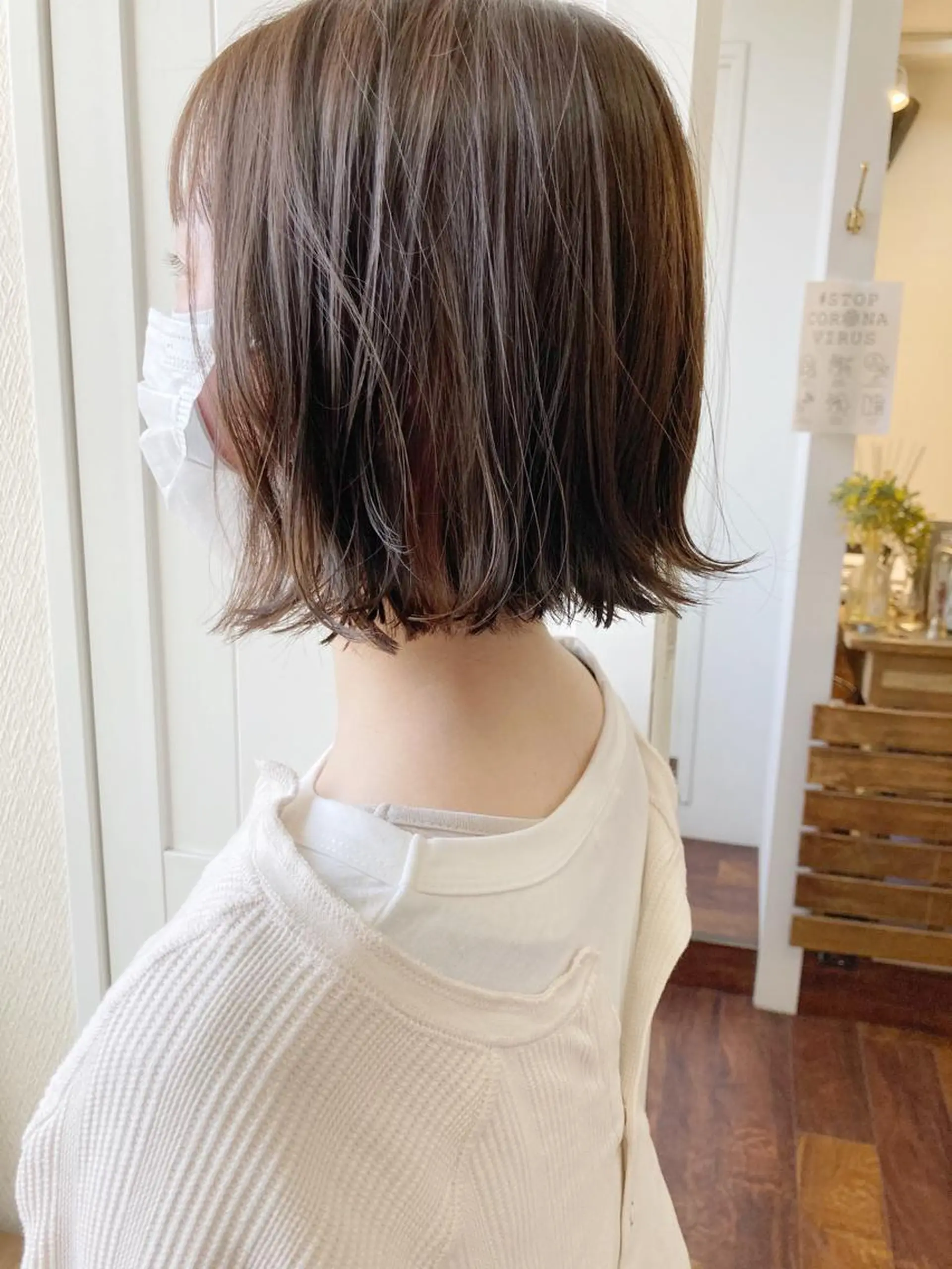 ミディアム カラー ベージュカラー 小木曽智美 /ボブ/ショートのヘアスタイル