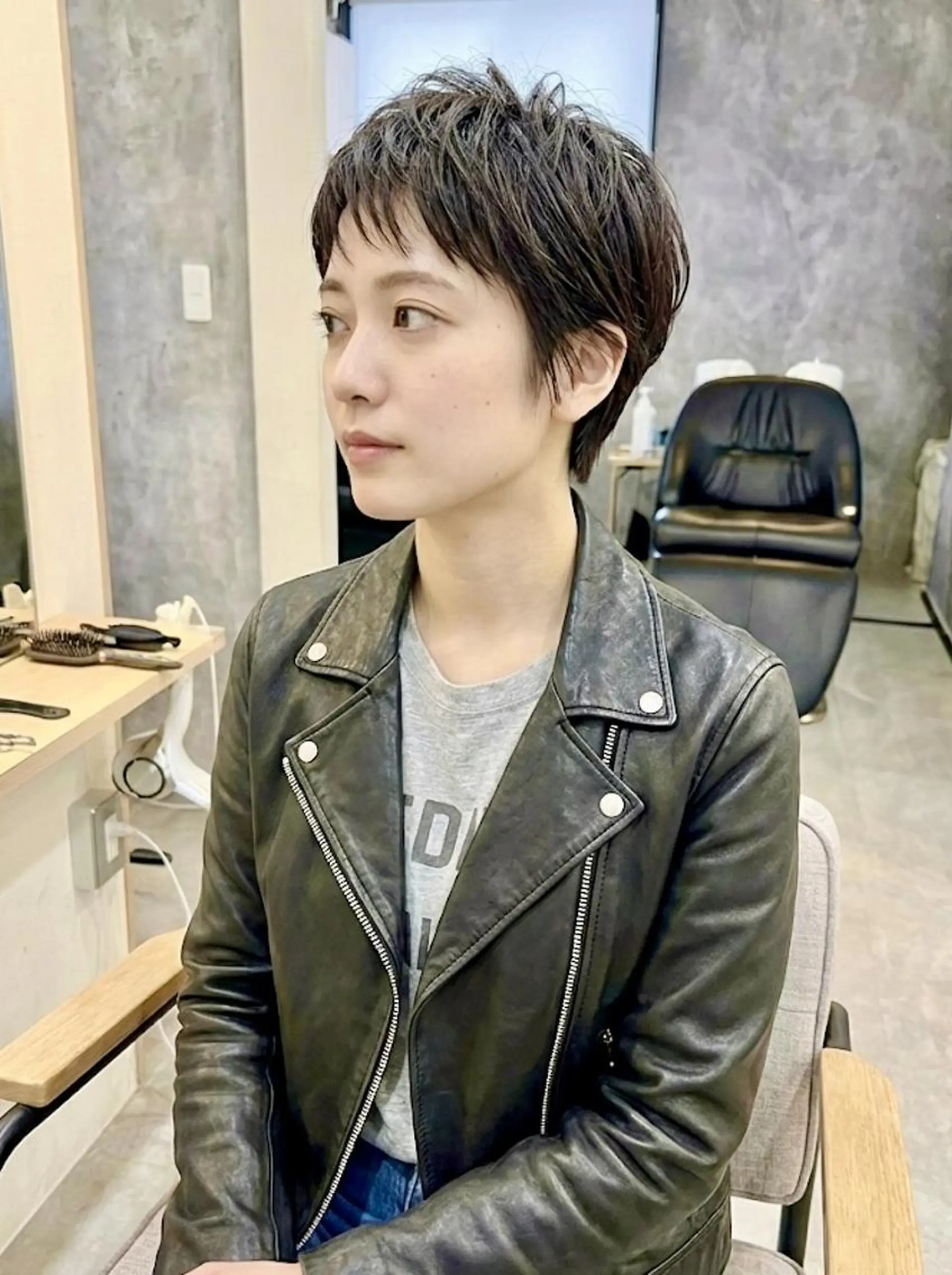 ショート ショートヘア カット ヘアカラー トリートメント 山田 ヨシタカのヘアスタイル