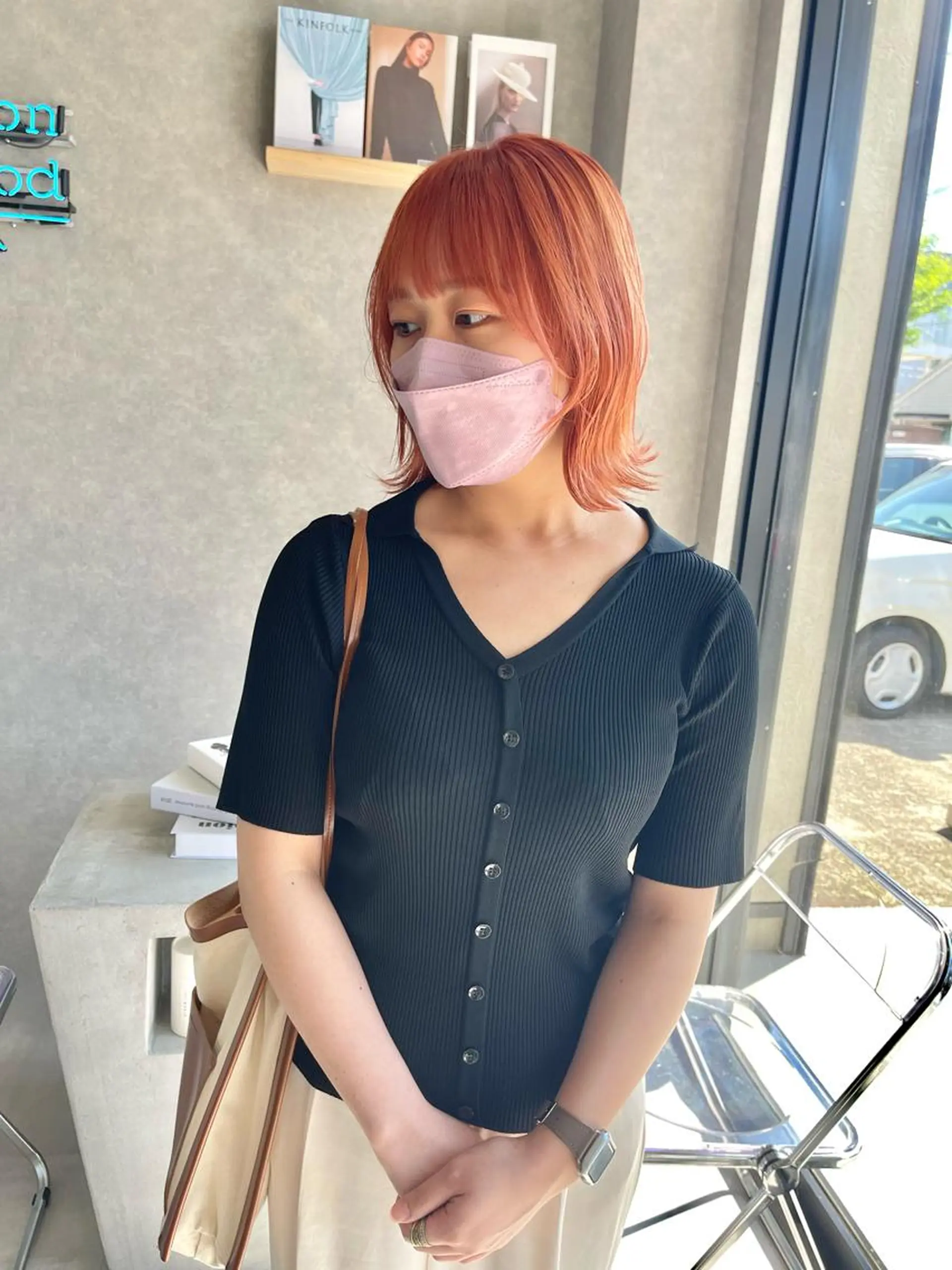 ミディアム カラー mood tatemachiのヘアスタイル