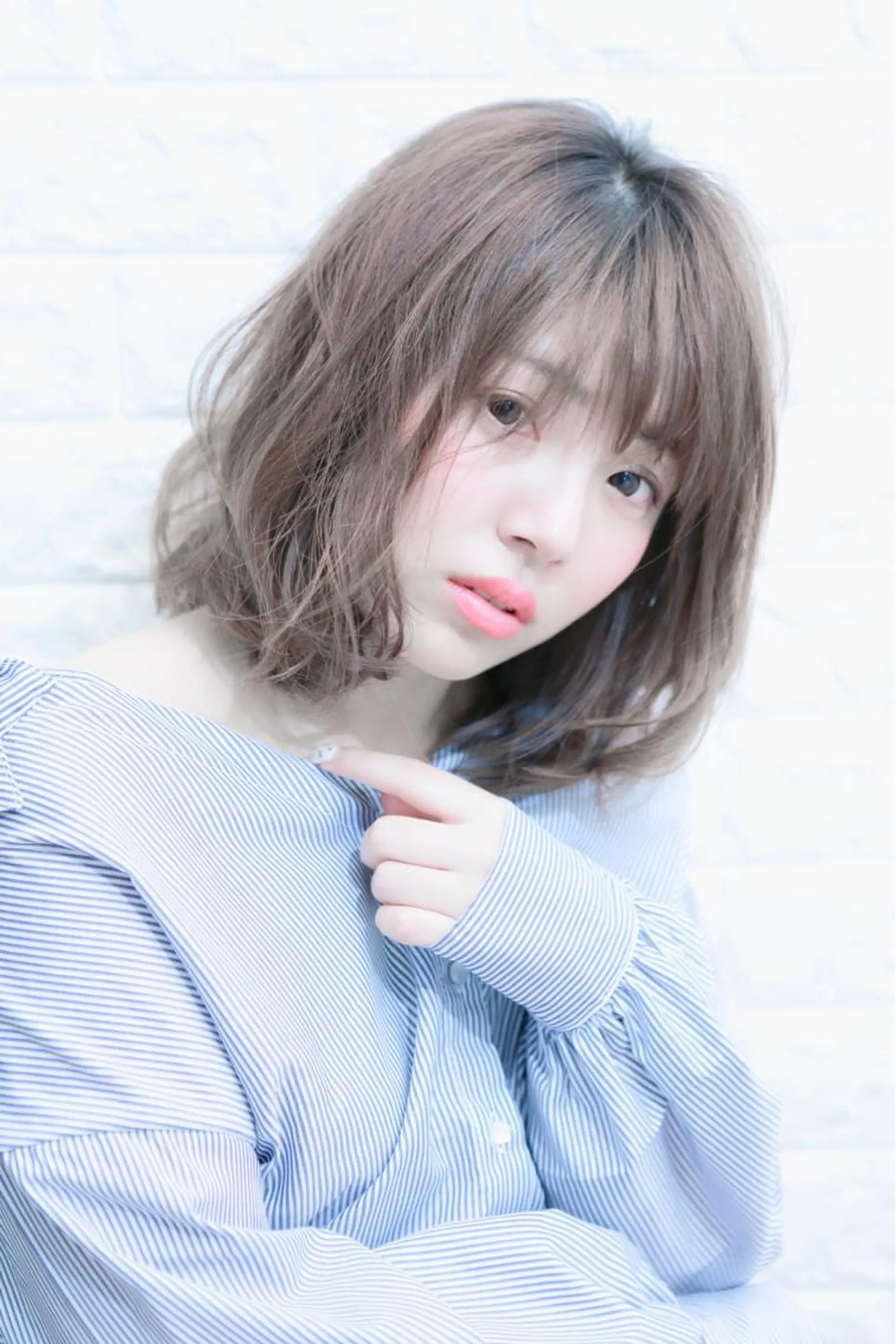 ミディアム 縮毛矯正/髪質改善 主税巧一のヘアスタイル