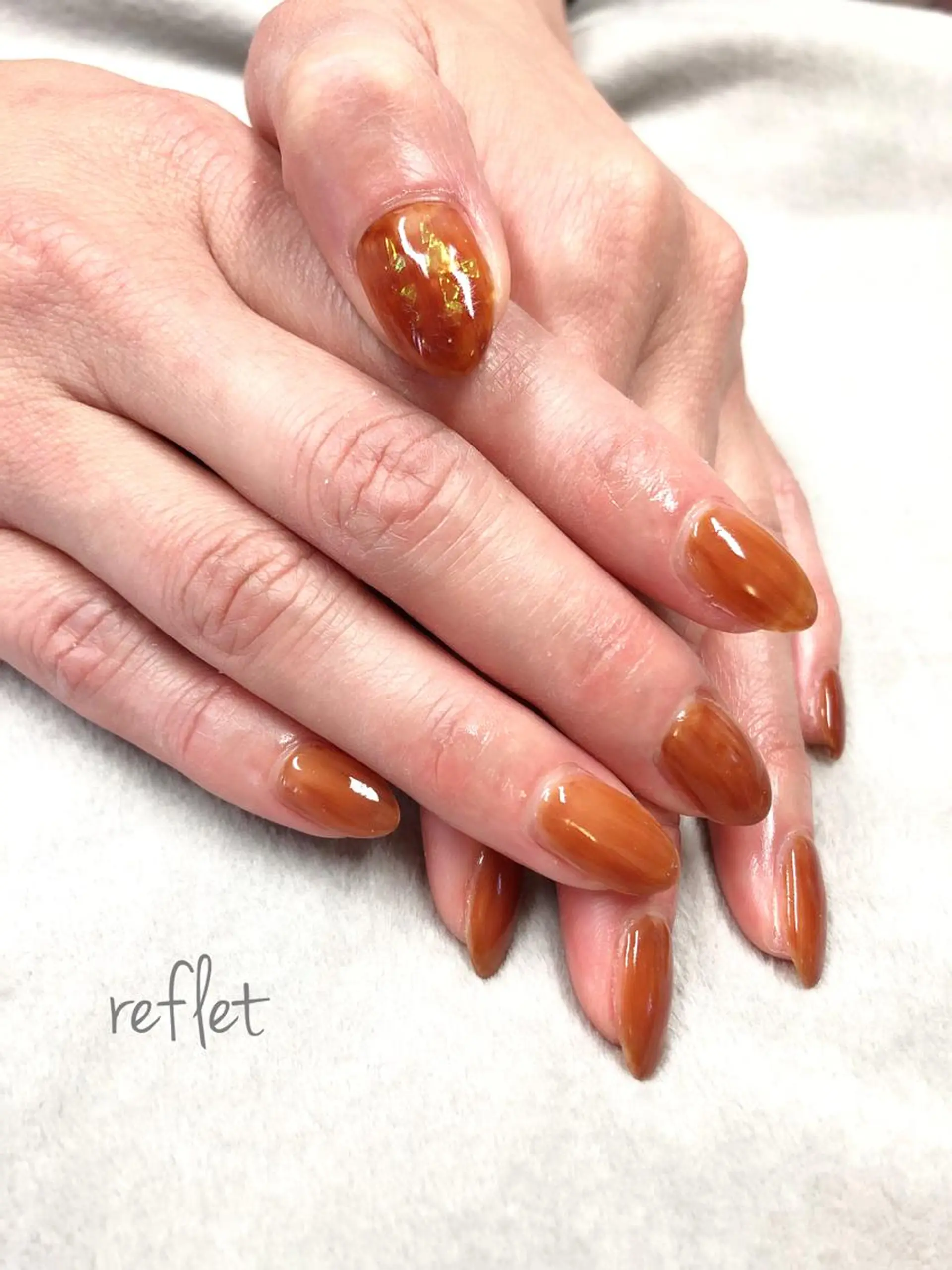 ネイル アートネイル ニュアンスネイル ワンカラーネイル ハンドネイル reflet nailのネイルデザイン