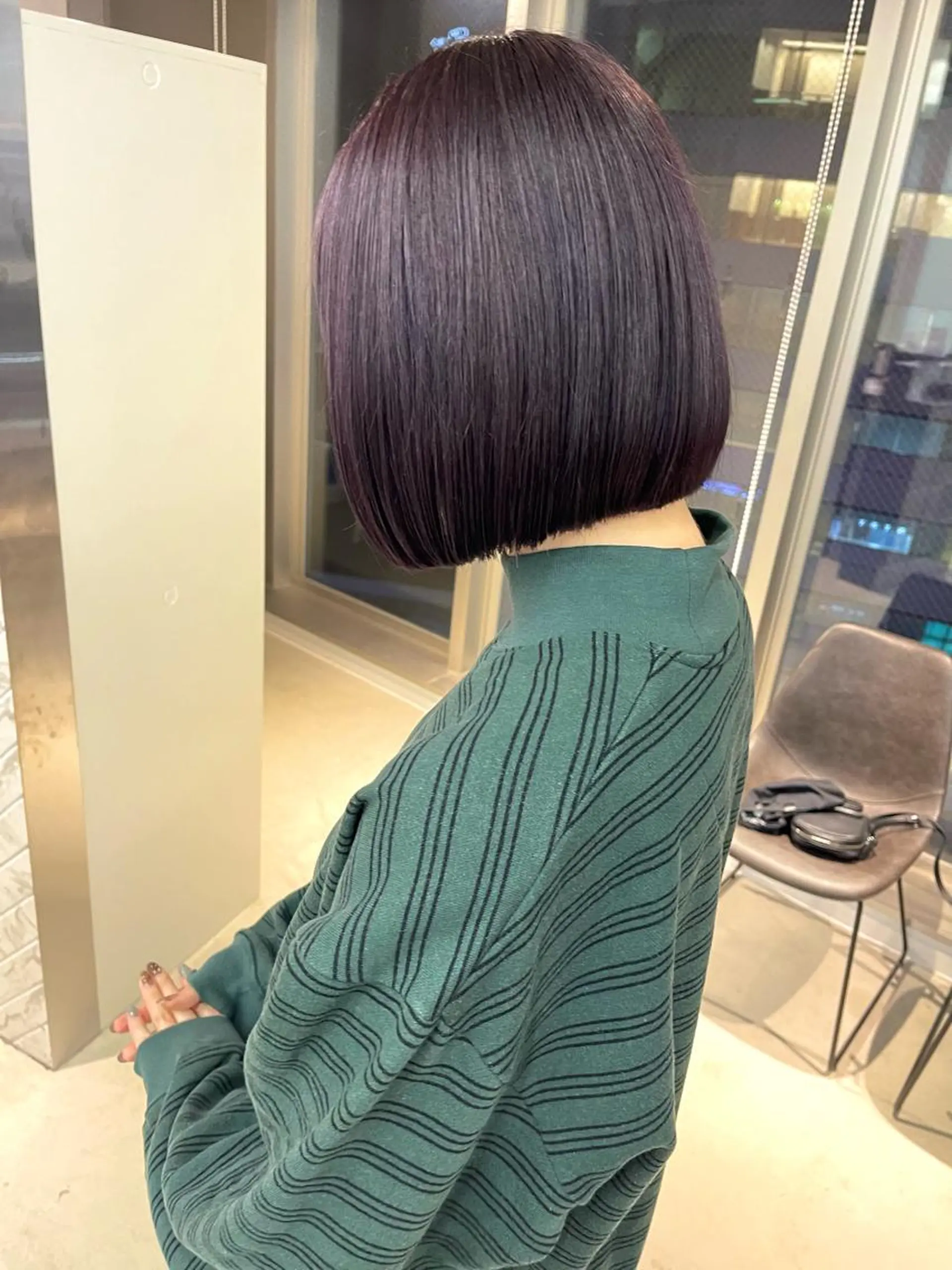 ショート 切りっぱなしボブ ボブ 店長　MANAMI ／ブリーチ／骨格ボブのヘアスタイル