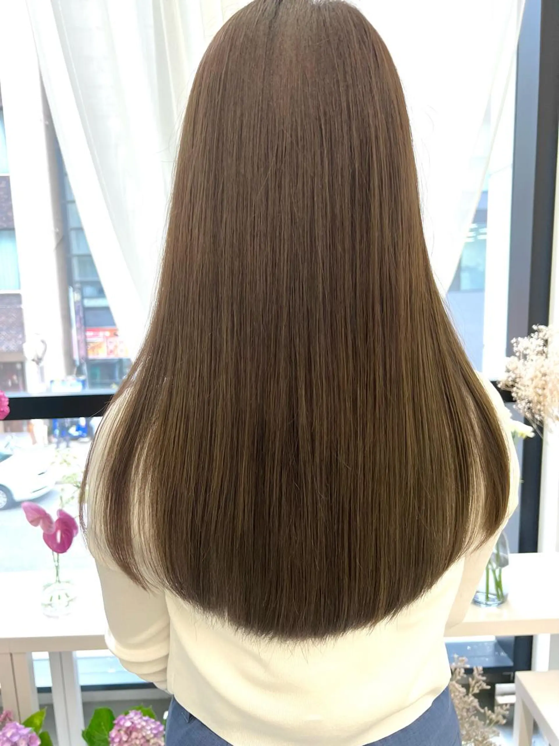 ロング カラー カット ヘアカラー トリートメント 名古屋/伏見/花屋 併設/不破新のヘアスタイル