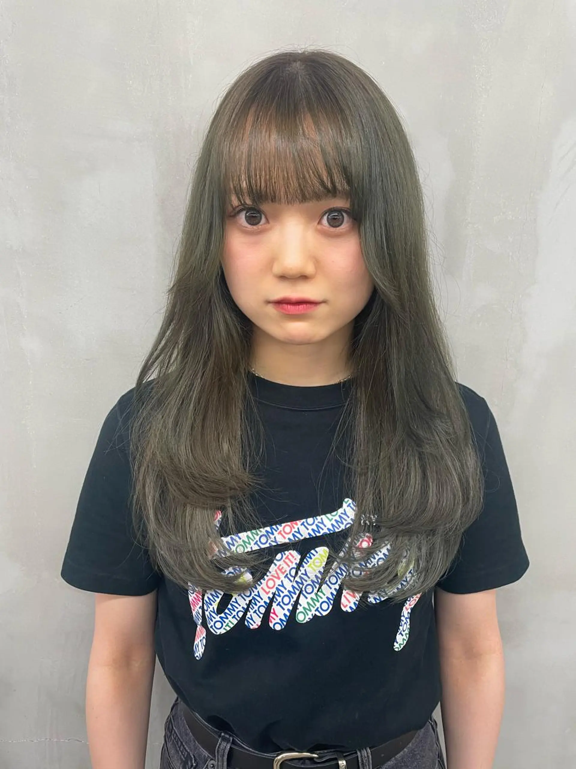 ロング カラー カット ヘアカラー トリートメント 菊地 柚乃のヘアスタイル