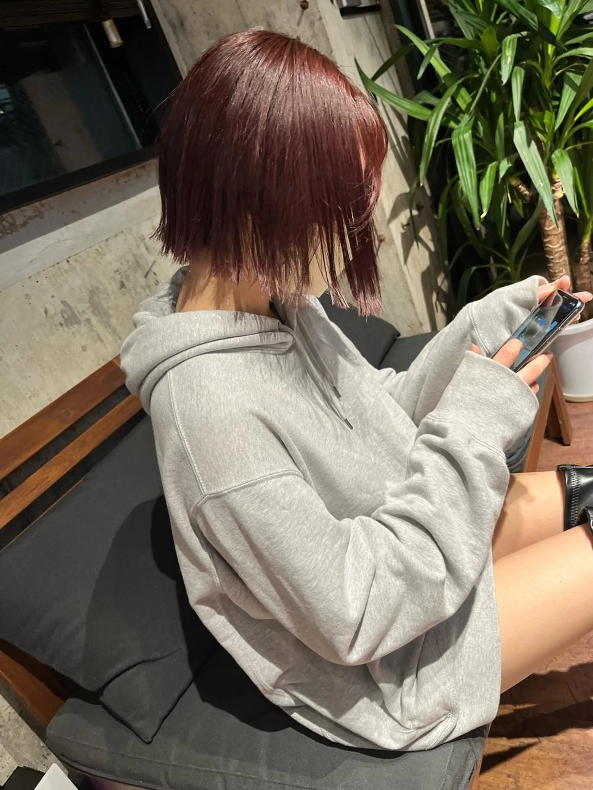 ショート 切りっぱなしボブ ボブ カット ヘアカラー N° Elune MIYUUのヘアスタイル