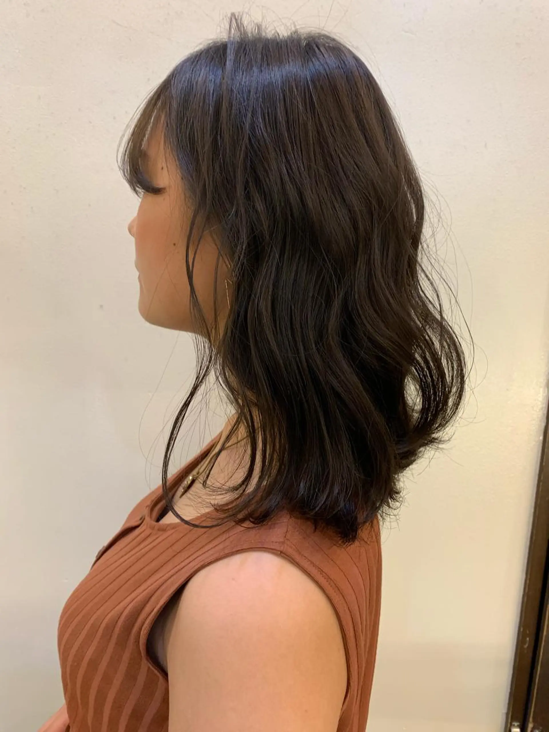ミディアム カラー ヘアアレンジ アッシュ ラベンダーカラー ラベンダーアッシュ satsuki 暖色・ブラウンカラーのヘアスタイル