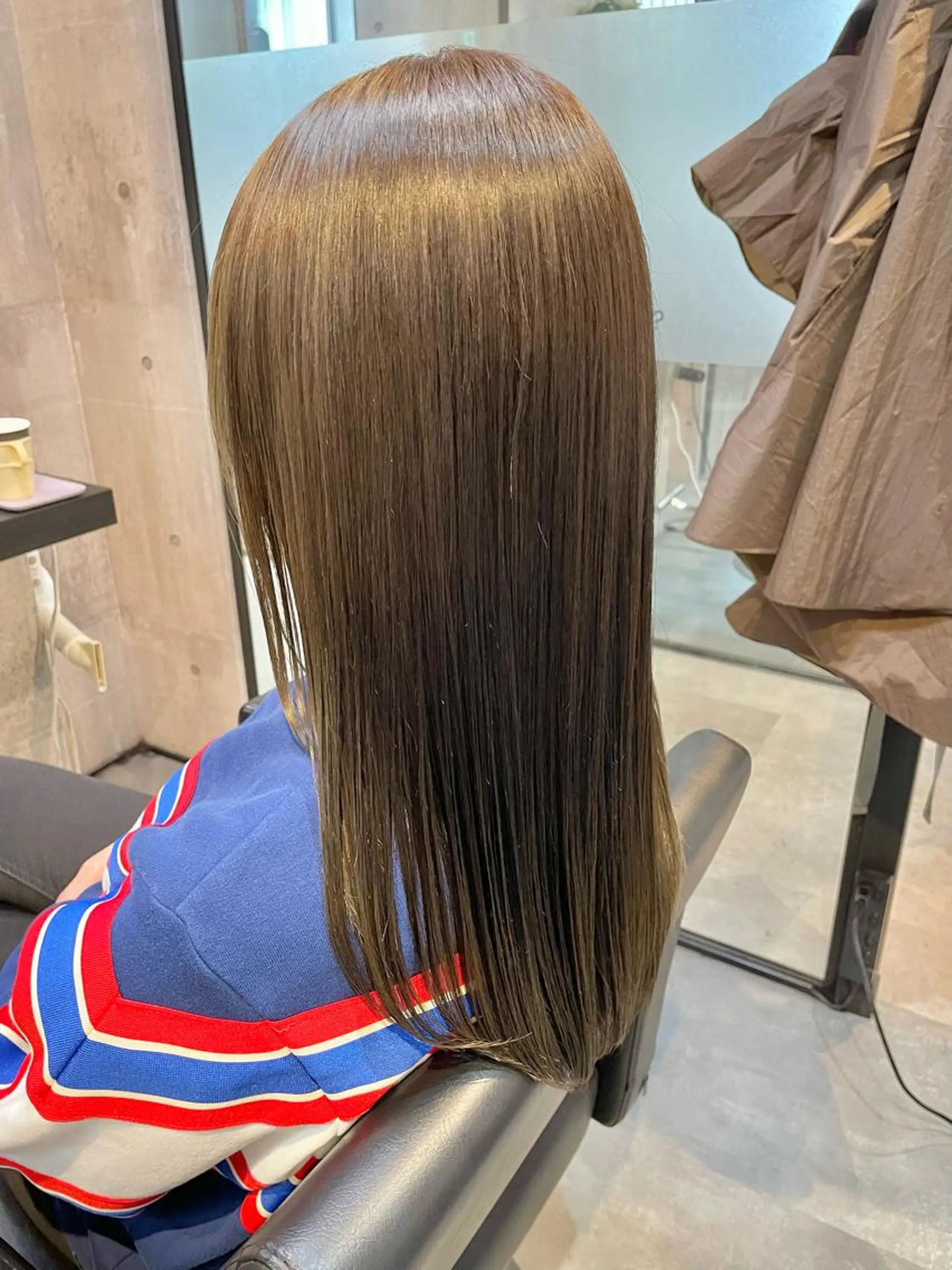 ロング カラー アッシュ カット ヘアカラー トリートメント 👑髪質改善カラー 中垣斗希のヘアスタイル