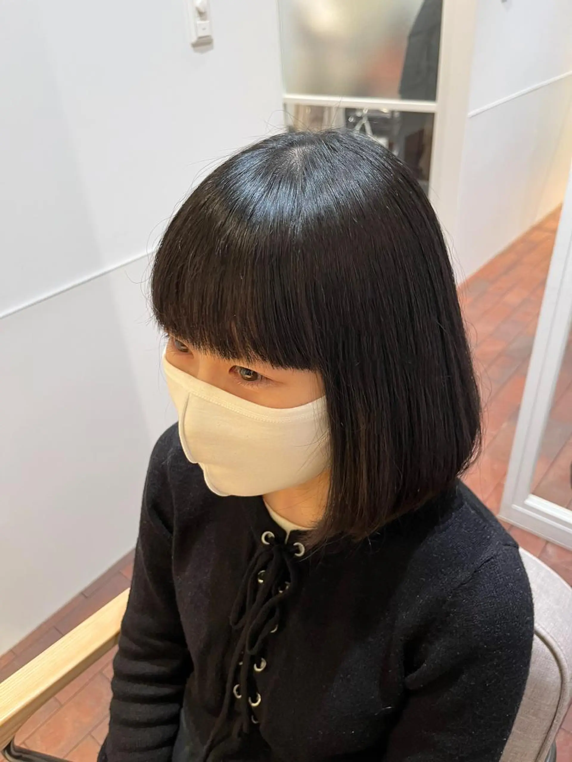 ミディアム マンツーマン 縮毛矯正/マユコのヘアスタイル