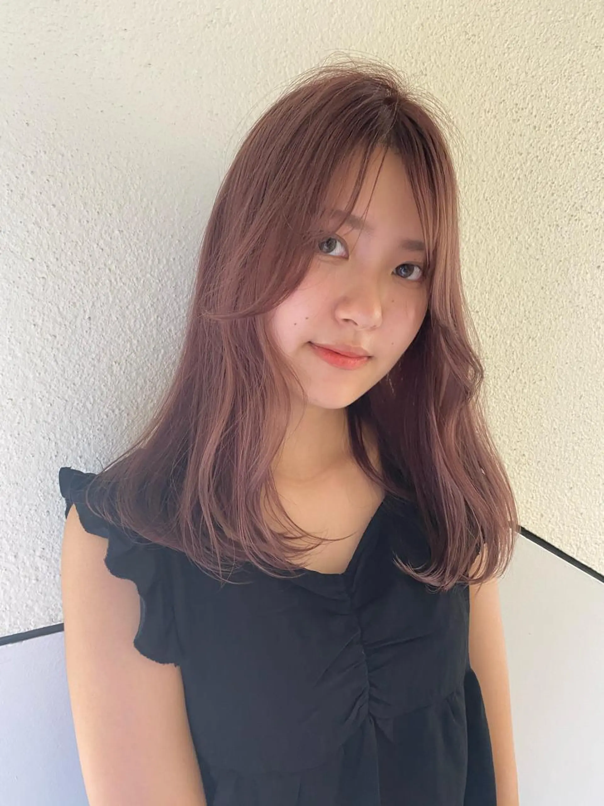 セミロング カラー ピンクカラー Piaコータロー ハイトーン&‪ボブのヘアスタイル