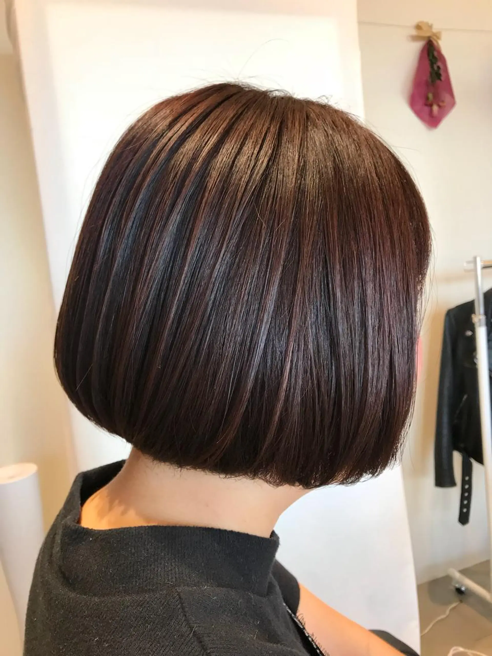 ミディアム カラー カット 縮毛矯正 関口 友行のヘアスタイル