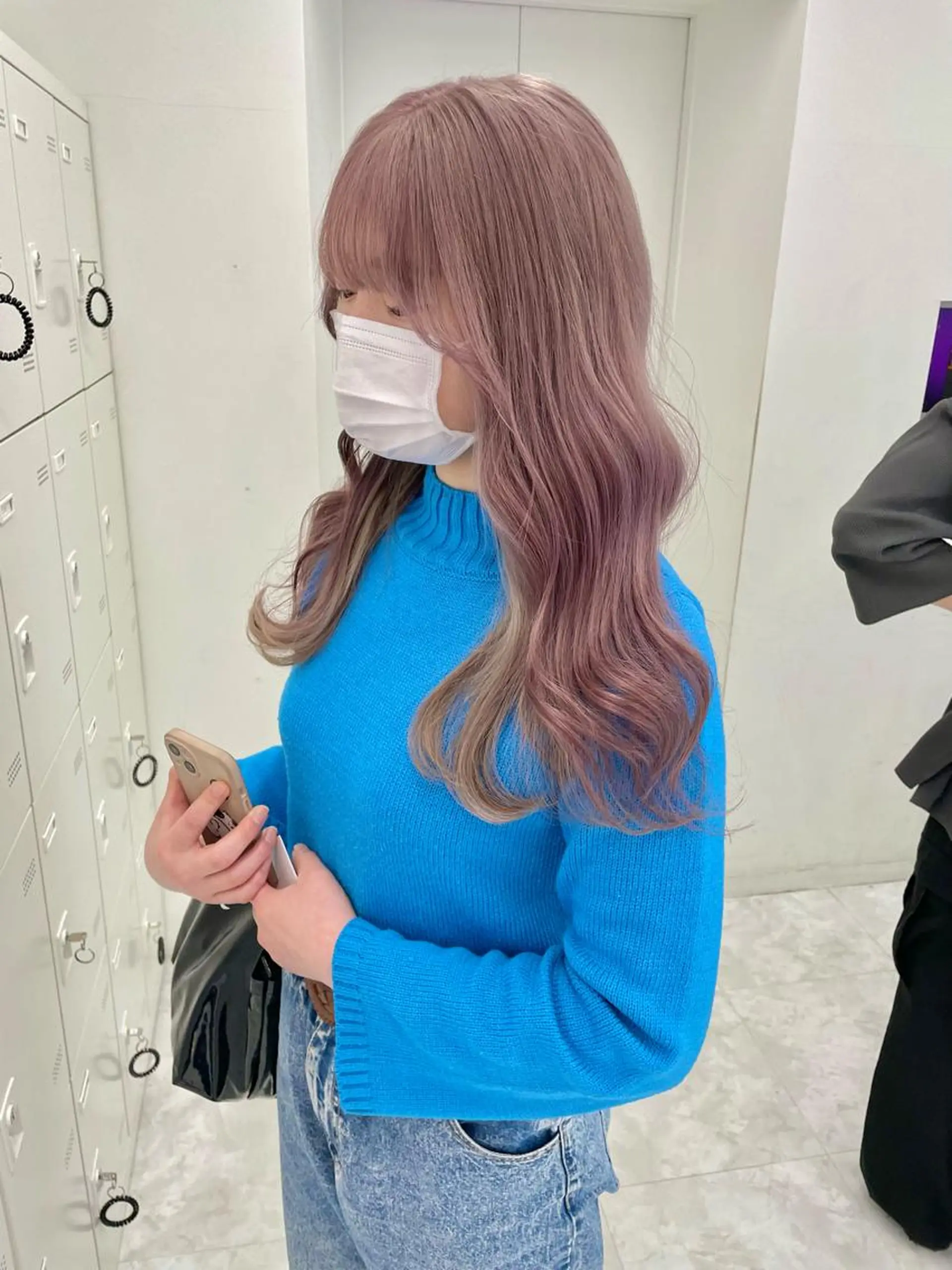 ロング カラー ヘアカラー トリートメント ヘッドスパ ヘアセット 💖韓国×王道 ハイトーン💖のヘアスタイル