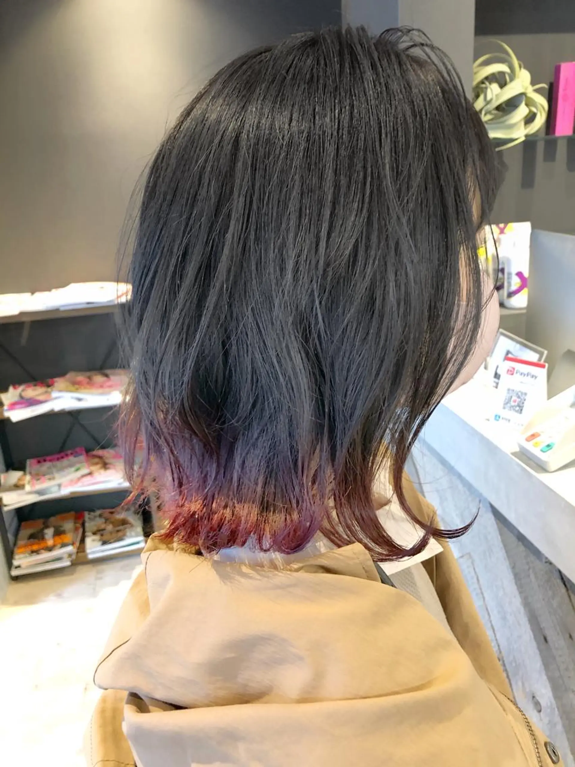 ミディアム カラー 土谷 敦郎のヘアスタイル