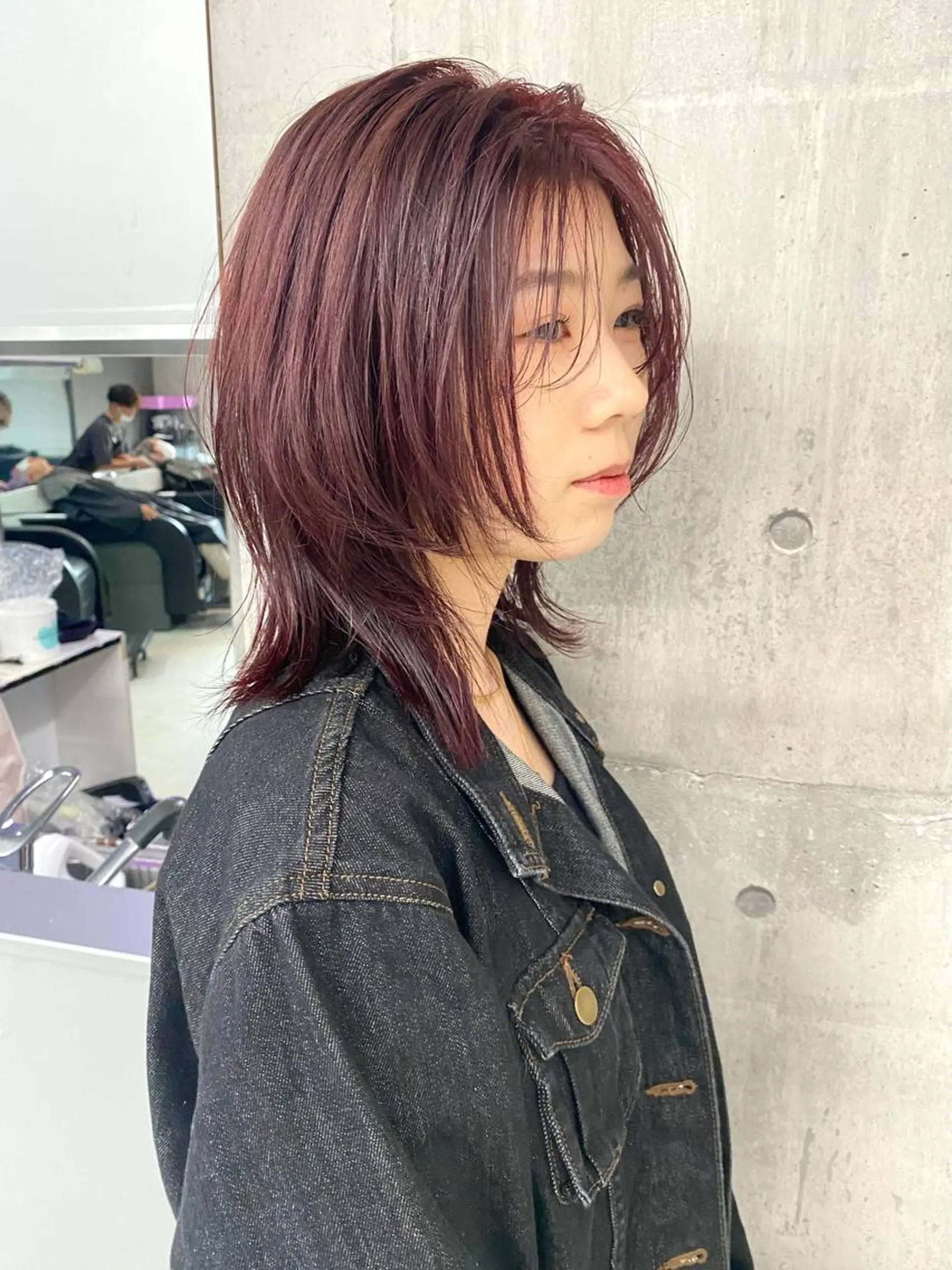 ミディアム カット ヘアカラー トリートメント ヘッドスパ ヘアセット "必ず可愛く” TAKUTOのヘアスタイル