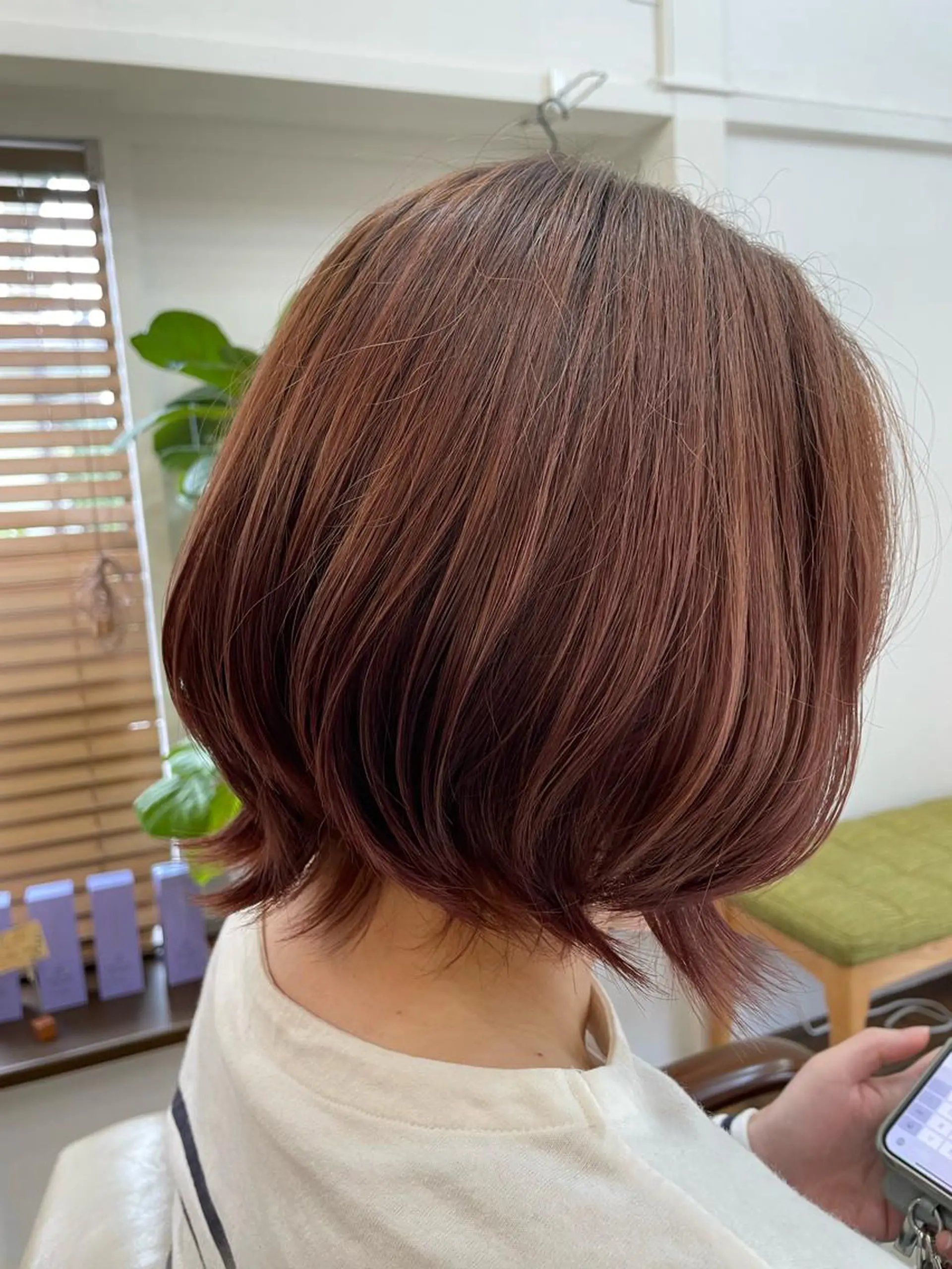 カラー ピンクカラー ピンクパープル 大和田 朱美のヘアスタイル