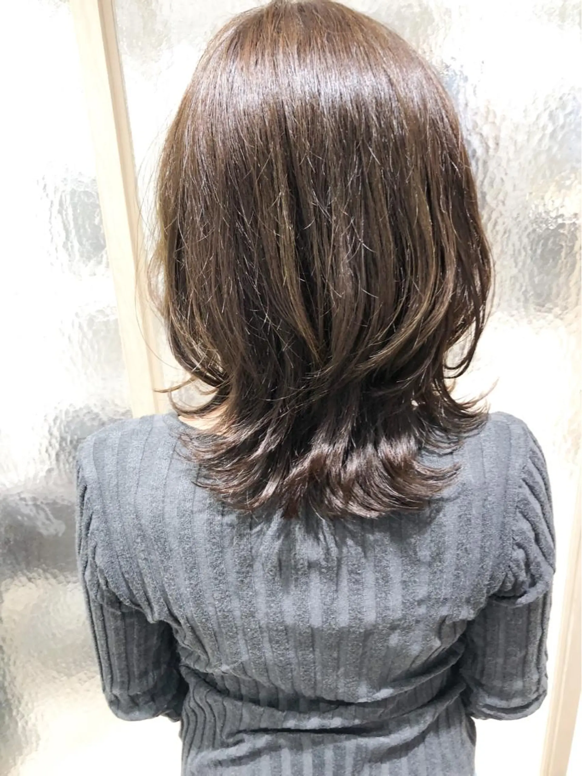 ミディアム カラー パーマ 艶髪/韓国レイヤー イノウエヒロキのヘアスタイル