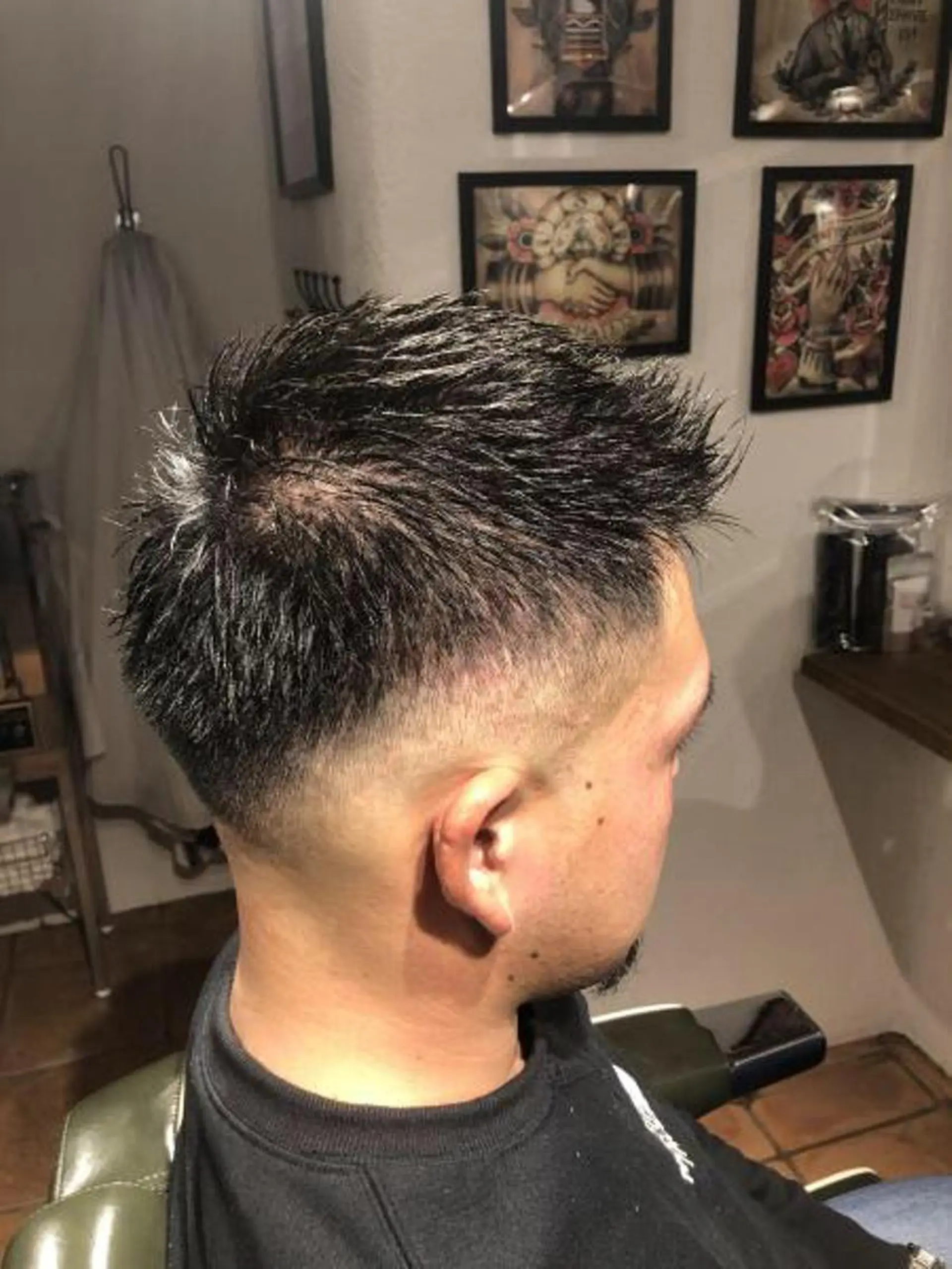 ショート メンズ フェードカット スキンフェード カット vita所属・冨士川 英樹のヘアスタイル