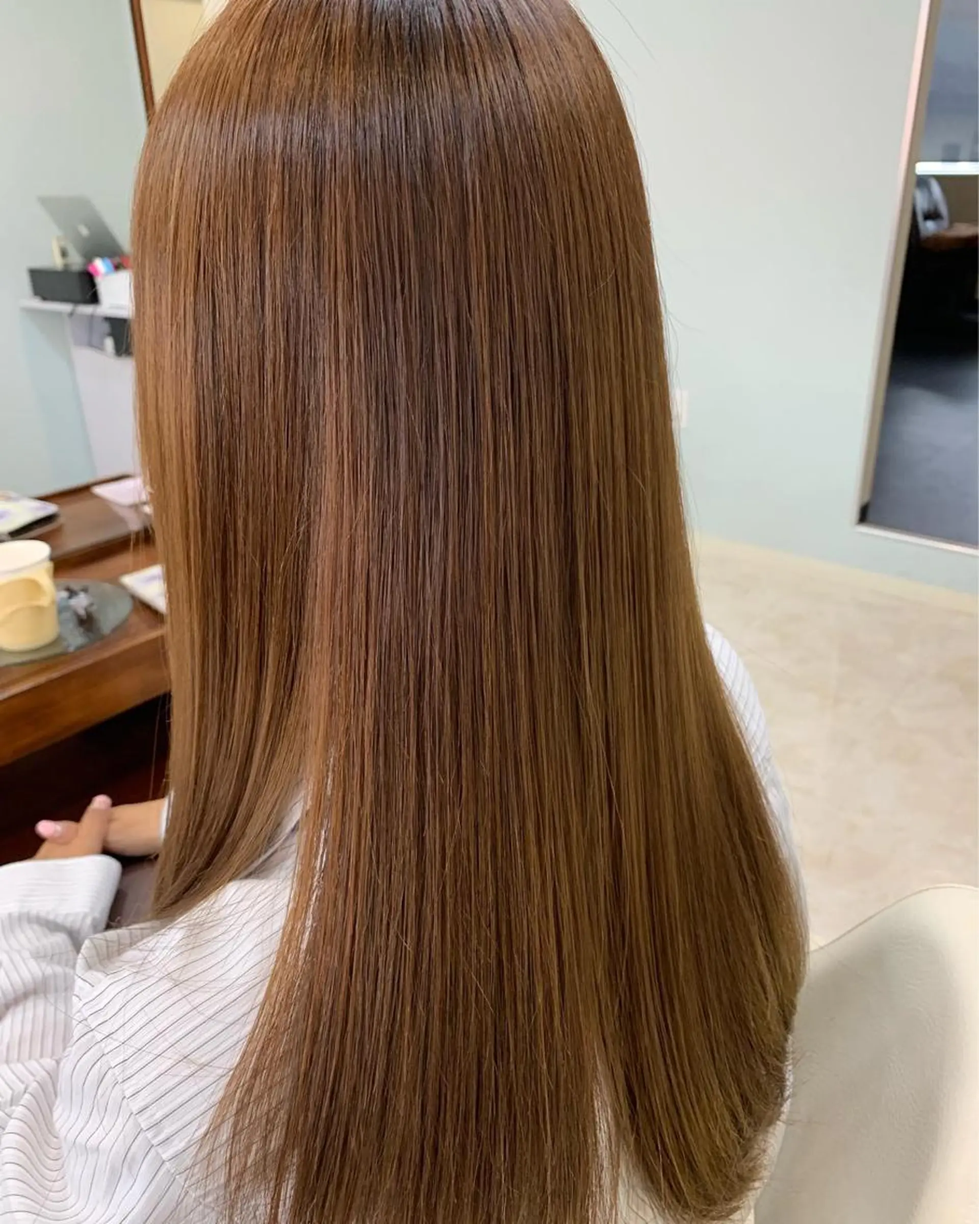 ロング カット 縮毛矯正 トリートメント （ayame） minoruのヘアスタイル