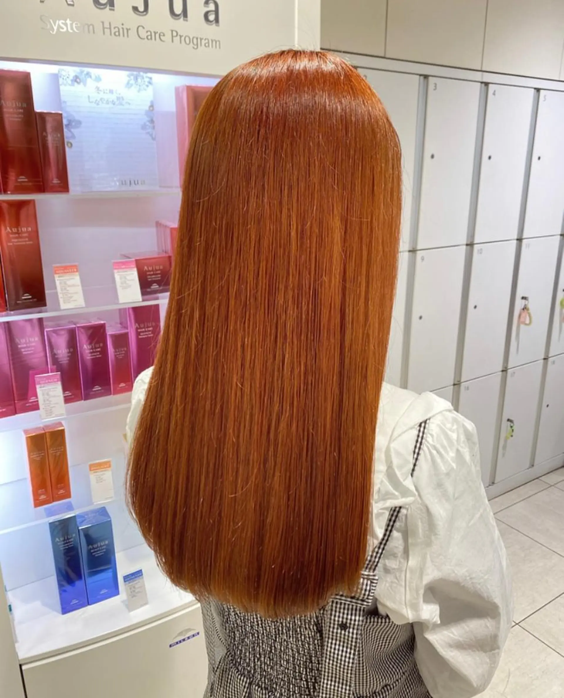 ロング カラー ヘアアレンジ オレンジ enurk店 🍋 丸谷みく♥のその他イメージ