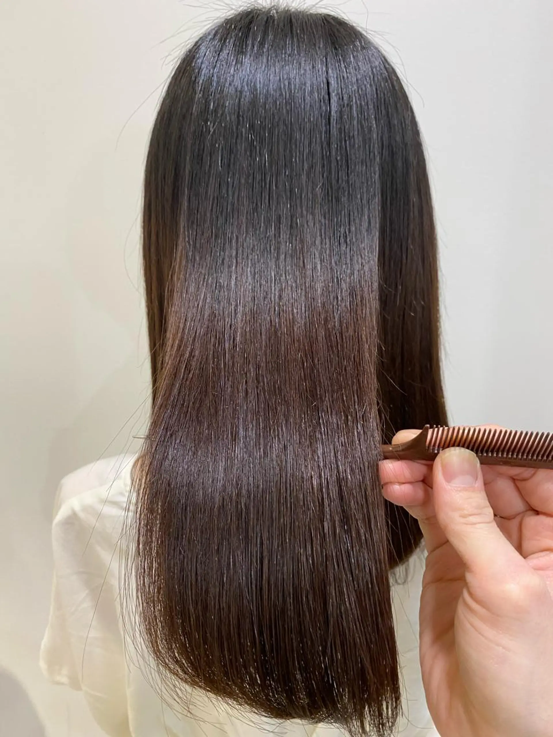 ロング 髪質改善 縮毛矯正 トリートメント 酸性ストレート 酸熱トリートメント 縮毛矯正 トリートメント コテ巻き風パーマ/ 髪質改善/河島恭平のヘアスタイル