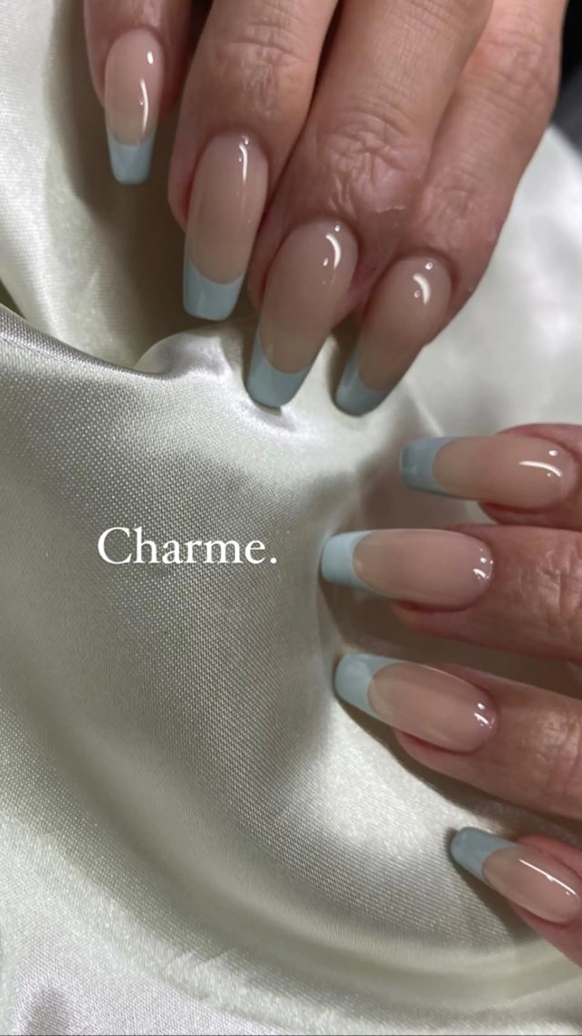 ネイル フレンチネイル 持ち込み ニュアンスネイル ハンドネイル ハンドケア Charme. NOBUKOのネイルデザイン