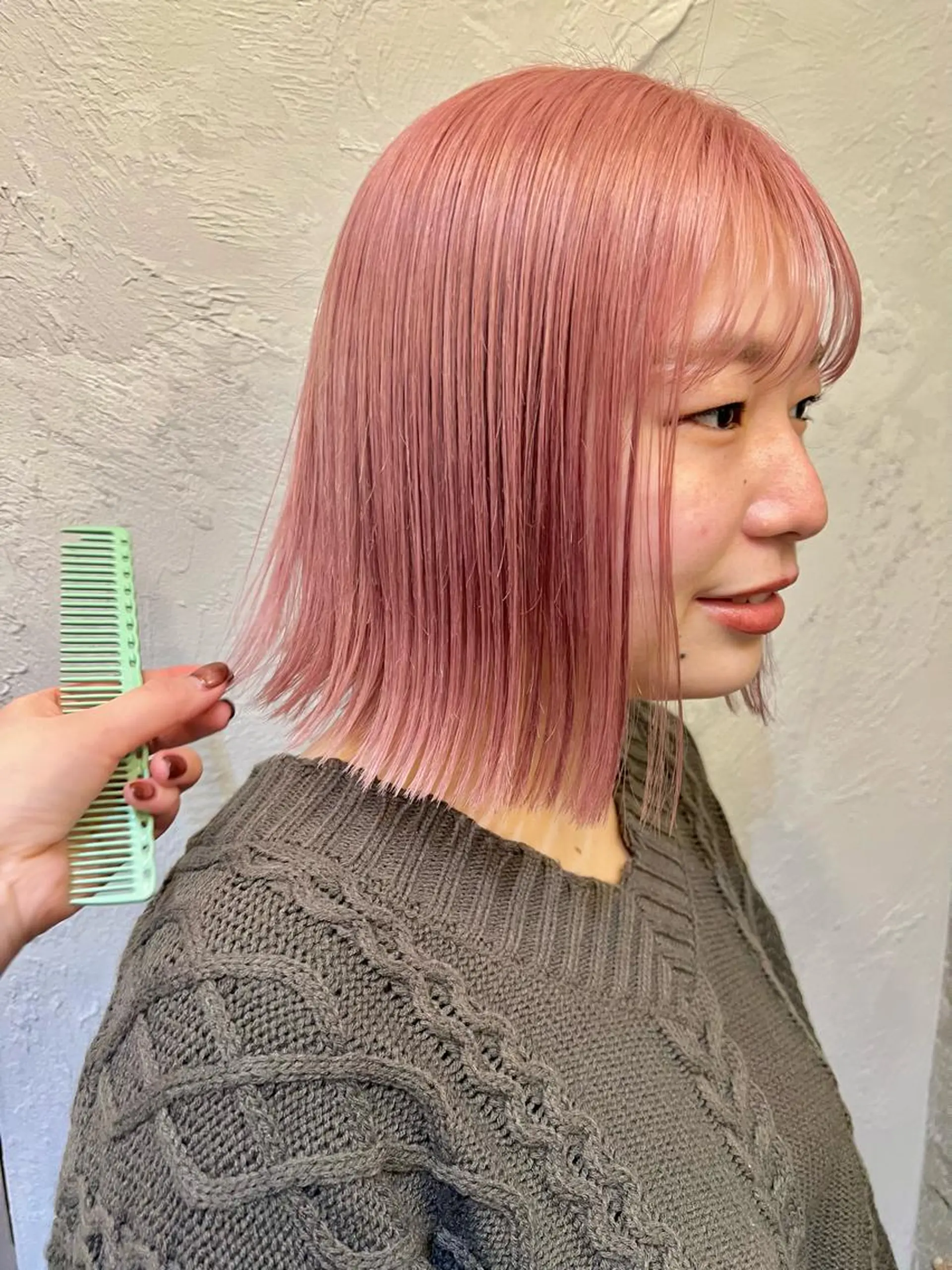 ミディアム カラー 暖色カラー/ブリーチ /かしむらゆうかのヘアスタイル