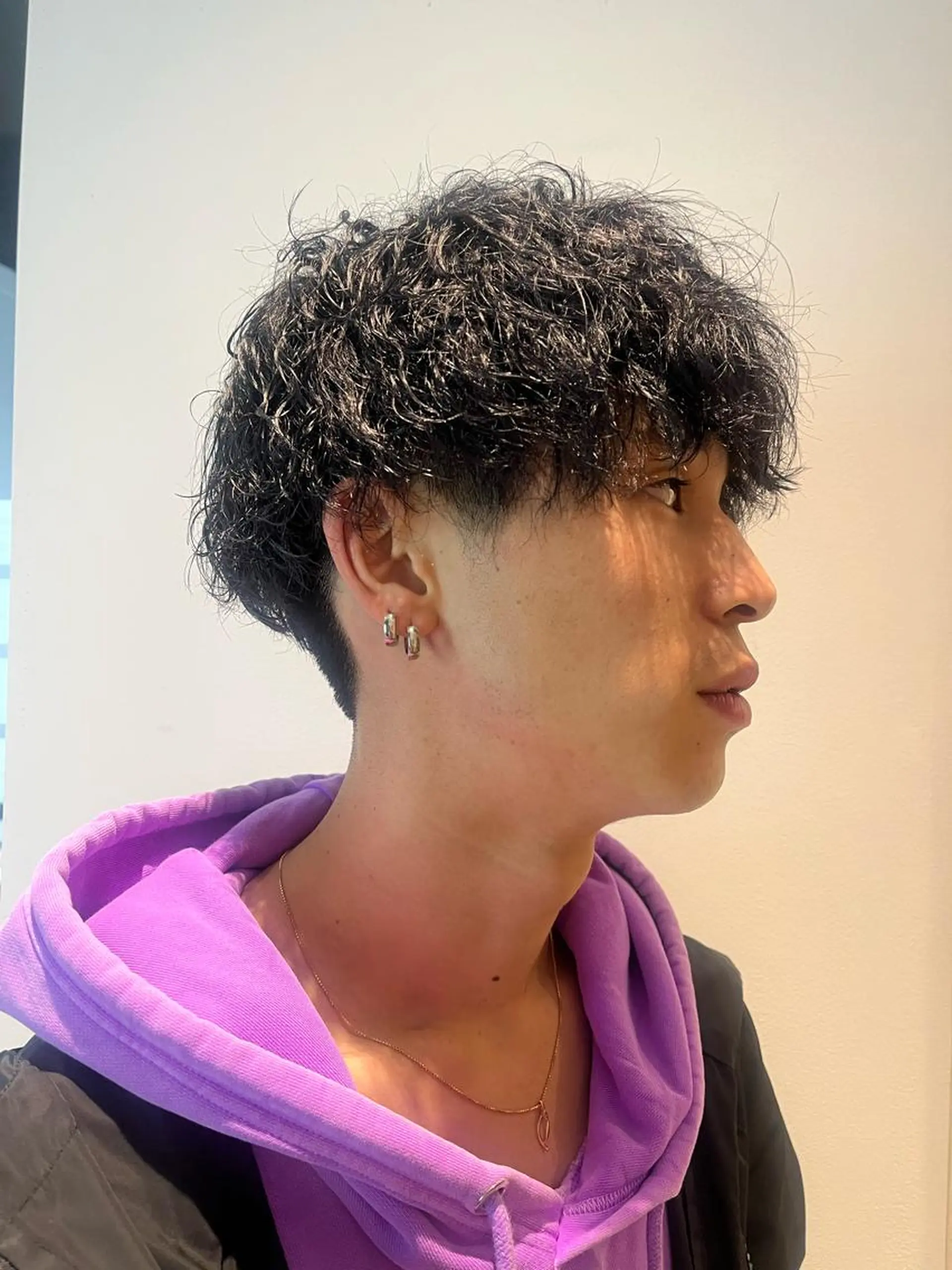 パーマ メンズ カット トリートメント ショート/ボブ/透明 感カラー/高橋あみのヘアスタイル