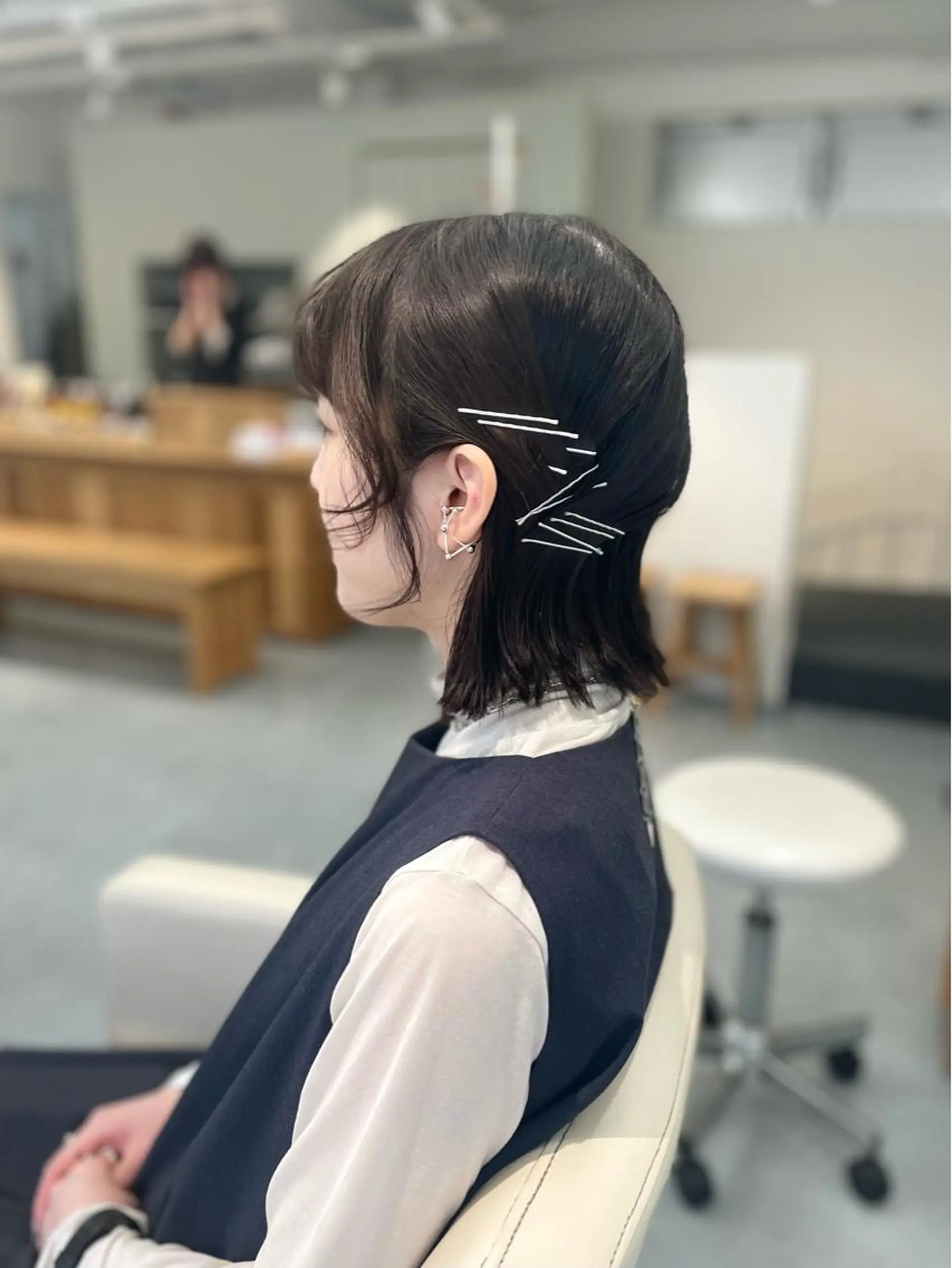 ショート Click所属・クニモトハルナ ボブ/柔らかカラーのヘアスタイル