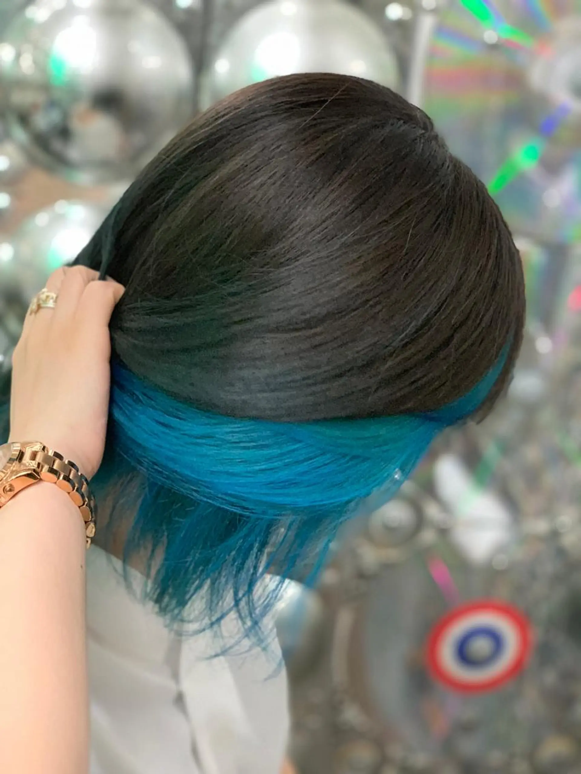 ショート カラー ブルーカラー haco+所属・🌈派手髪エクステ ブレイズ🌈ひろとのヘアスタイル