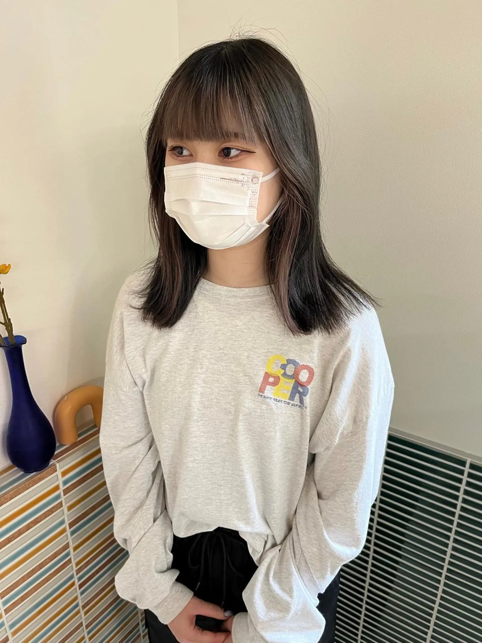 ミディアム カラー ブリーチ ピンクカラー 🩷ハイトーン透明感 レイヤー🩷ユリカのヘアスタイル