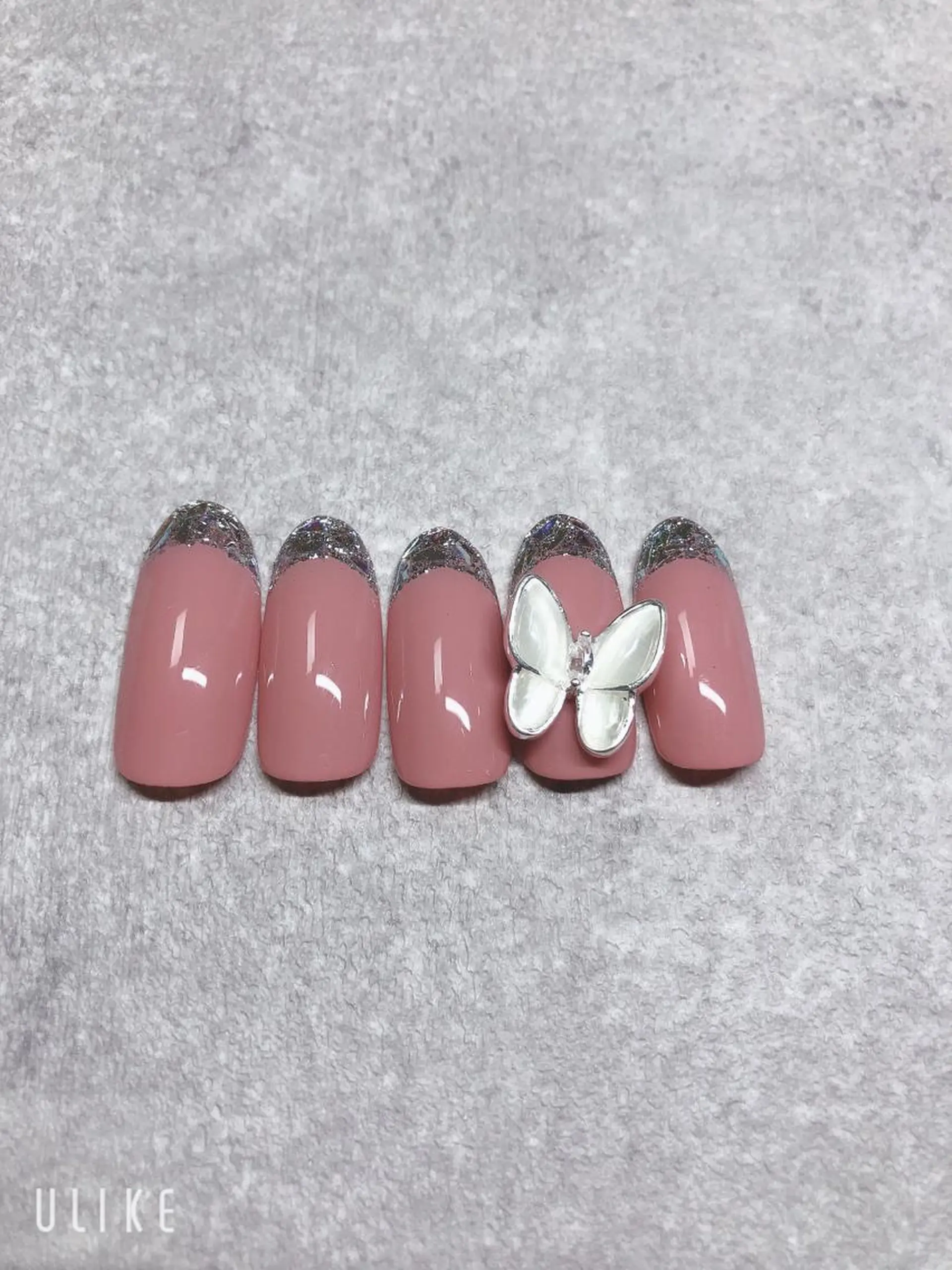 ネイル アートネイル フレンチネイル ジェルネイル ガラスフレンチ グラデーション Nail room Bimano所属・Bimano seica♡+°のネイルデザイン