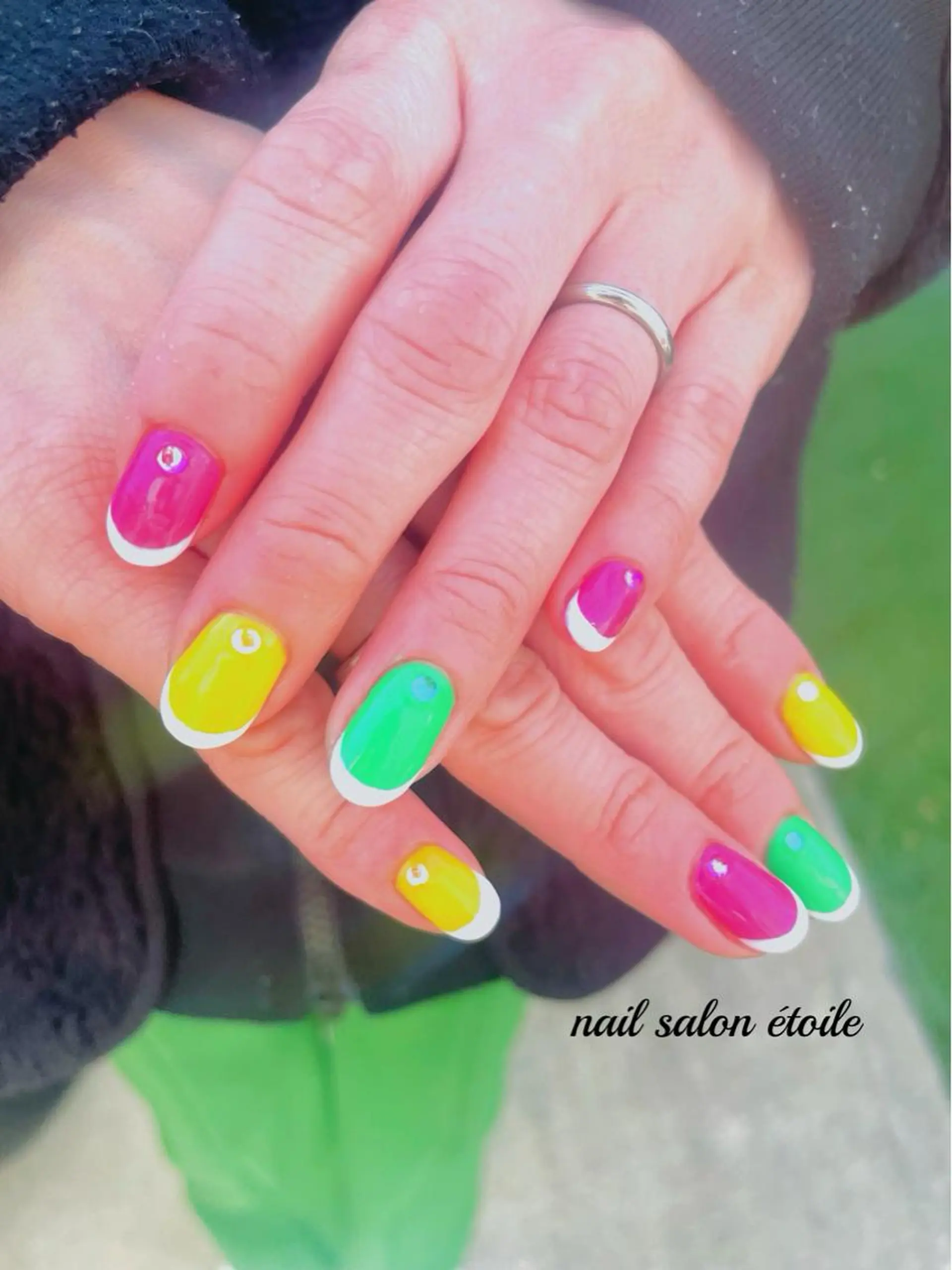 ネイル フレンチネイル ジェルネイル ハンドネイル nail salon étoileのネイルデザイン