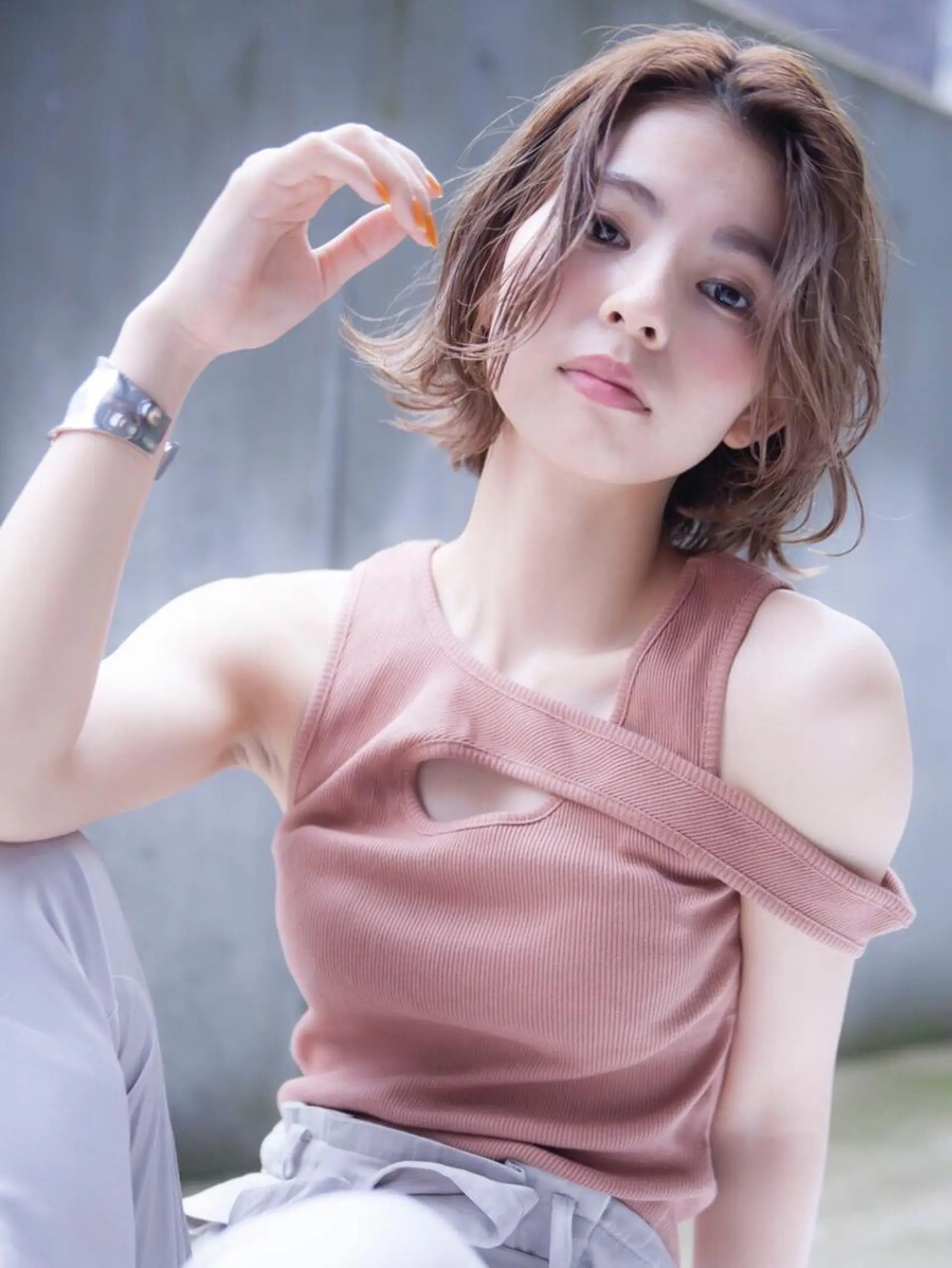 ミディアム カラー hao所属・西山 頌太のヘアスタイル