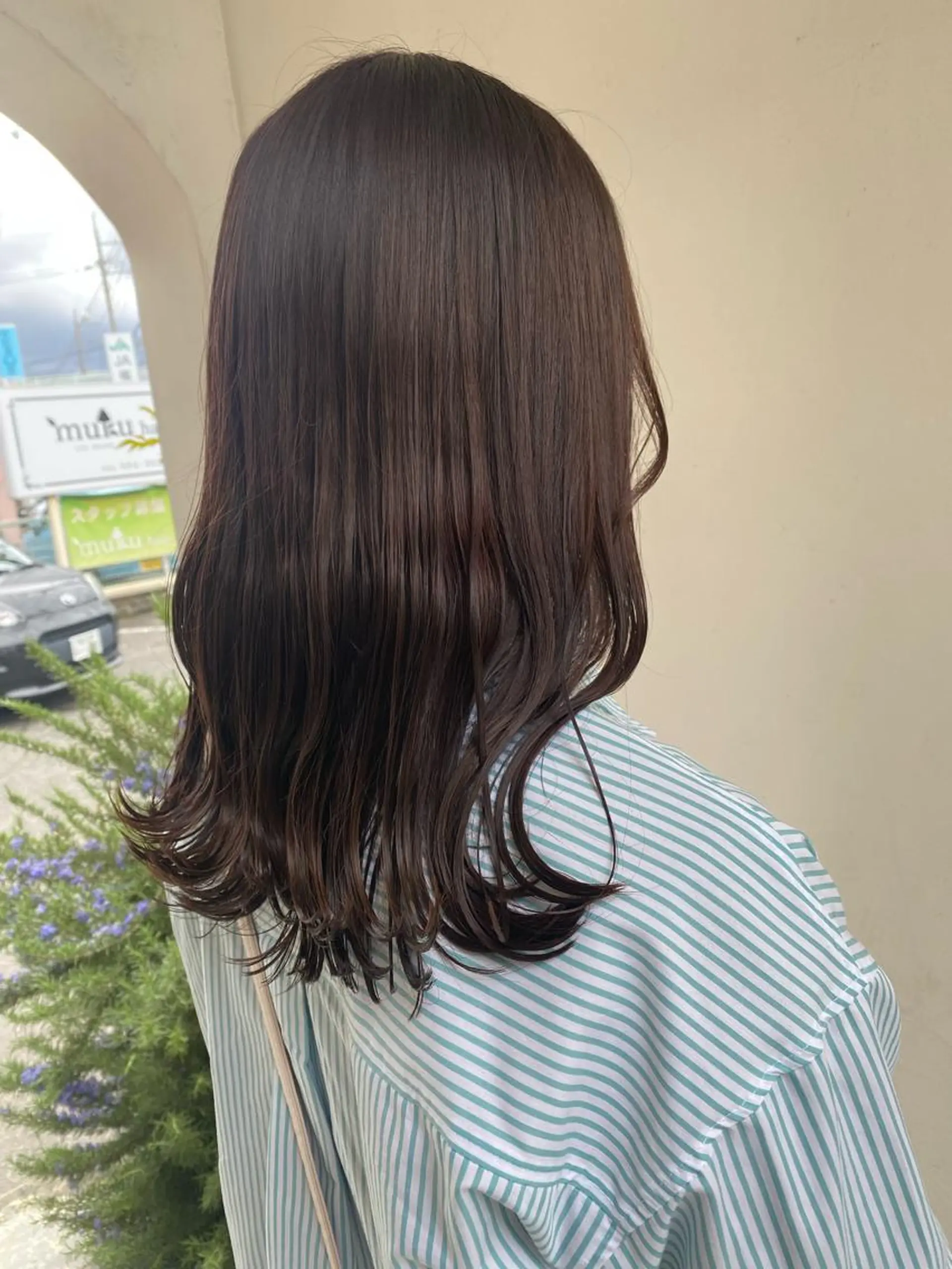 カラー ブラウンカラー ラベンダーカラー 岡田 真弥のヘアスタイル