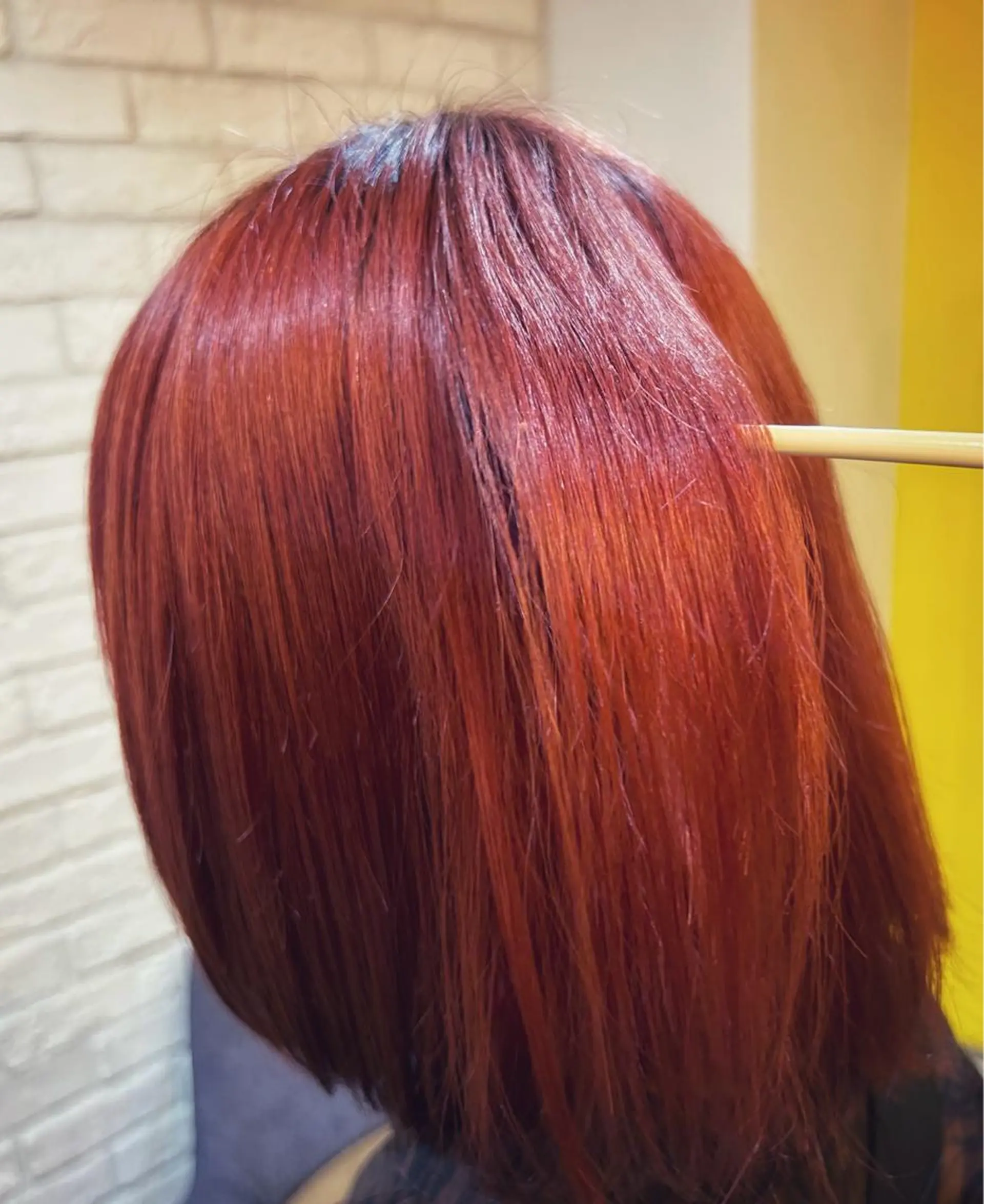 ミディアム カラー ヘアアレンジ レッドカラー 🍓後藤 はるな🍓のヘアスタイル